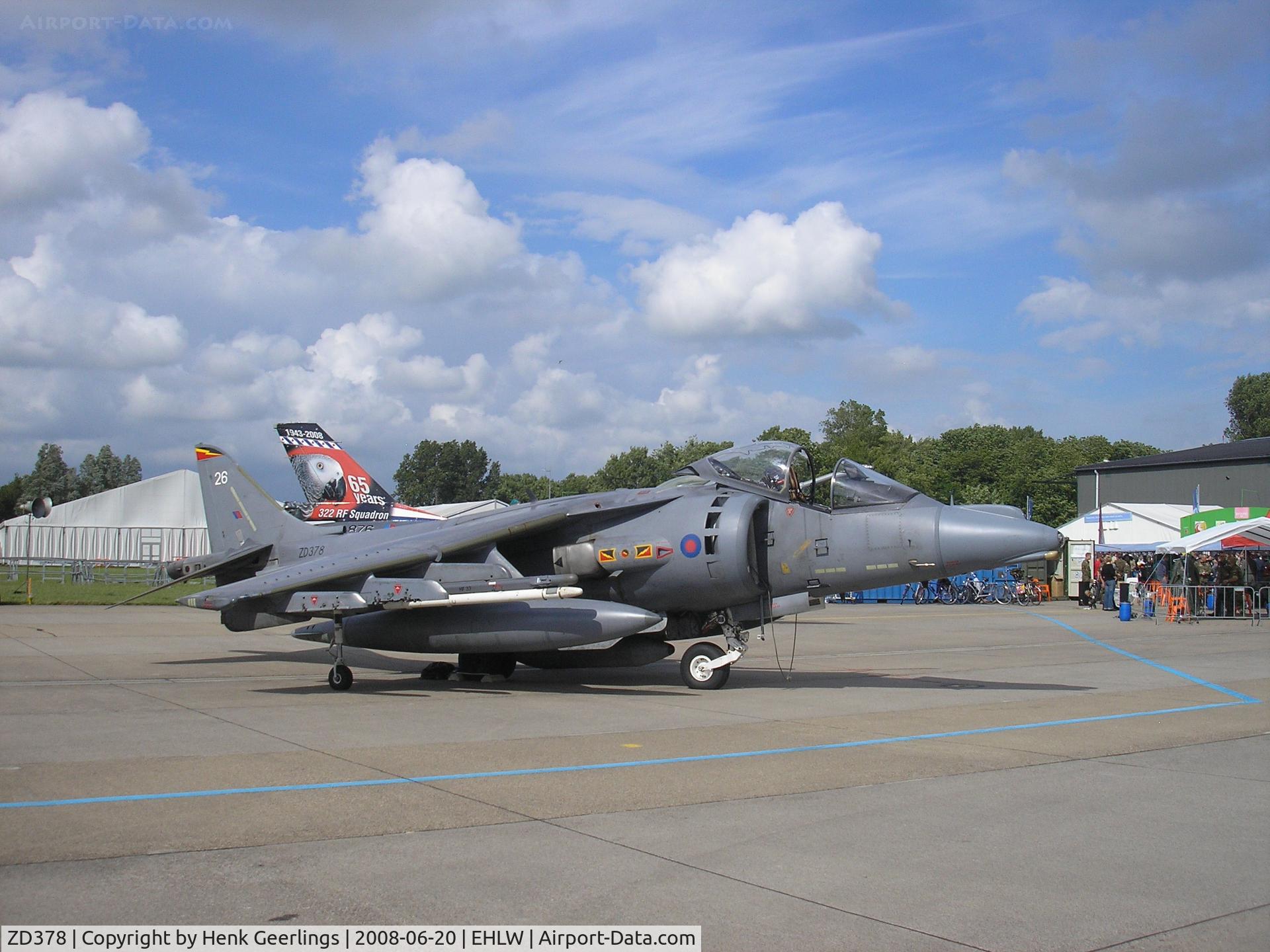 ZD378, 1988 British Aerospace Harrier GR.9 C/N P26, RNLAF Openday at Leeuwarden AFB