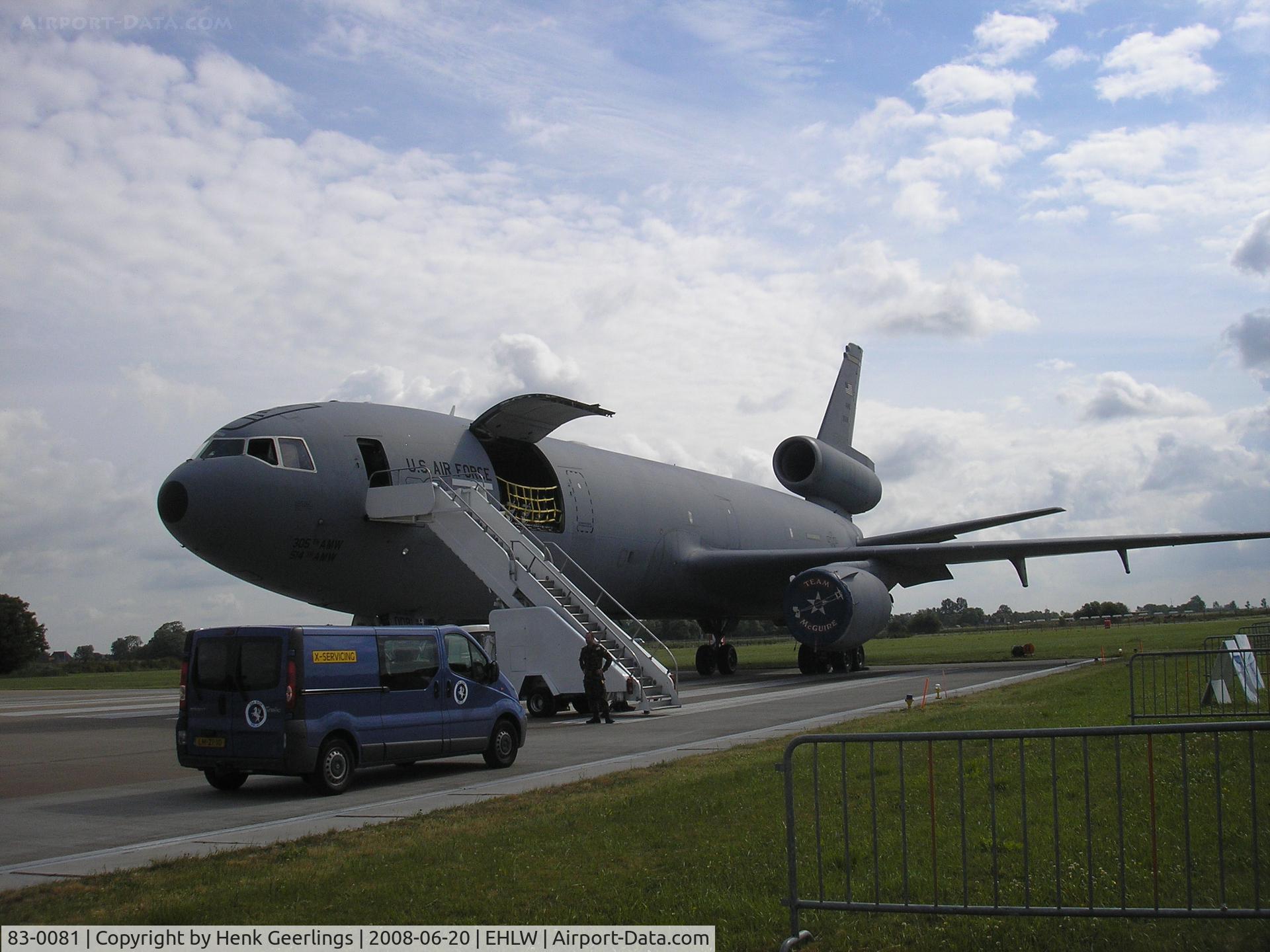 83-0081, 1983 McDonnell Douglas KC-10A Extender C/N 48222, RNLAF Openday at Leeuwarden AFB