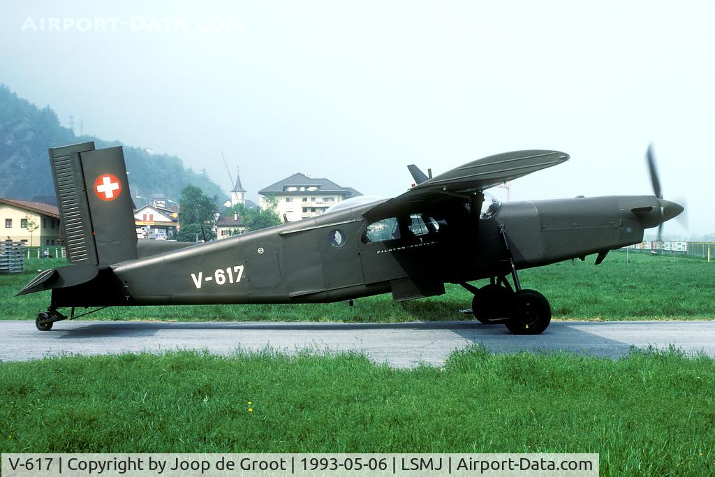 V-617, Pilatus PC-6/B2-H2M Turbo Porter C/N 640, Visitor during the 1989 WK at Turtmann.