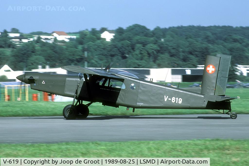 V-619, Pilatus PC-6/B2-H2M-1 Turbo Porter C/N 643, Seen at the AMEF 1989