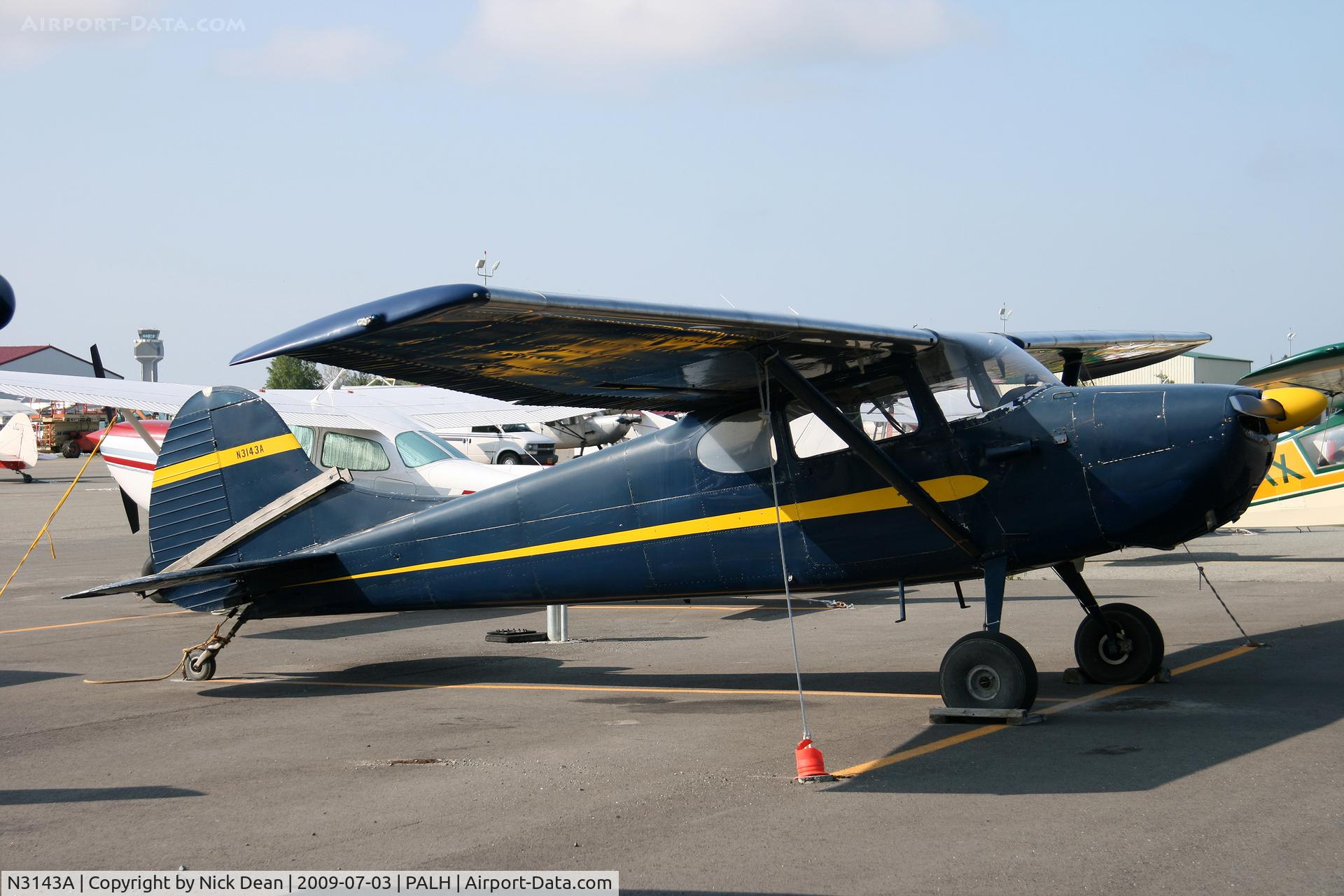 N3143A, 1953 Cessna 170B C/N 25787, PALH