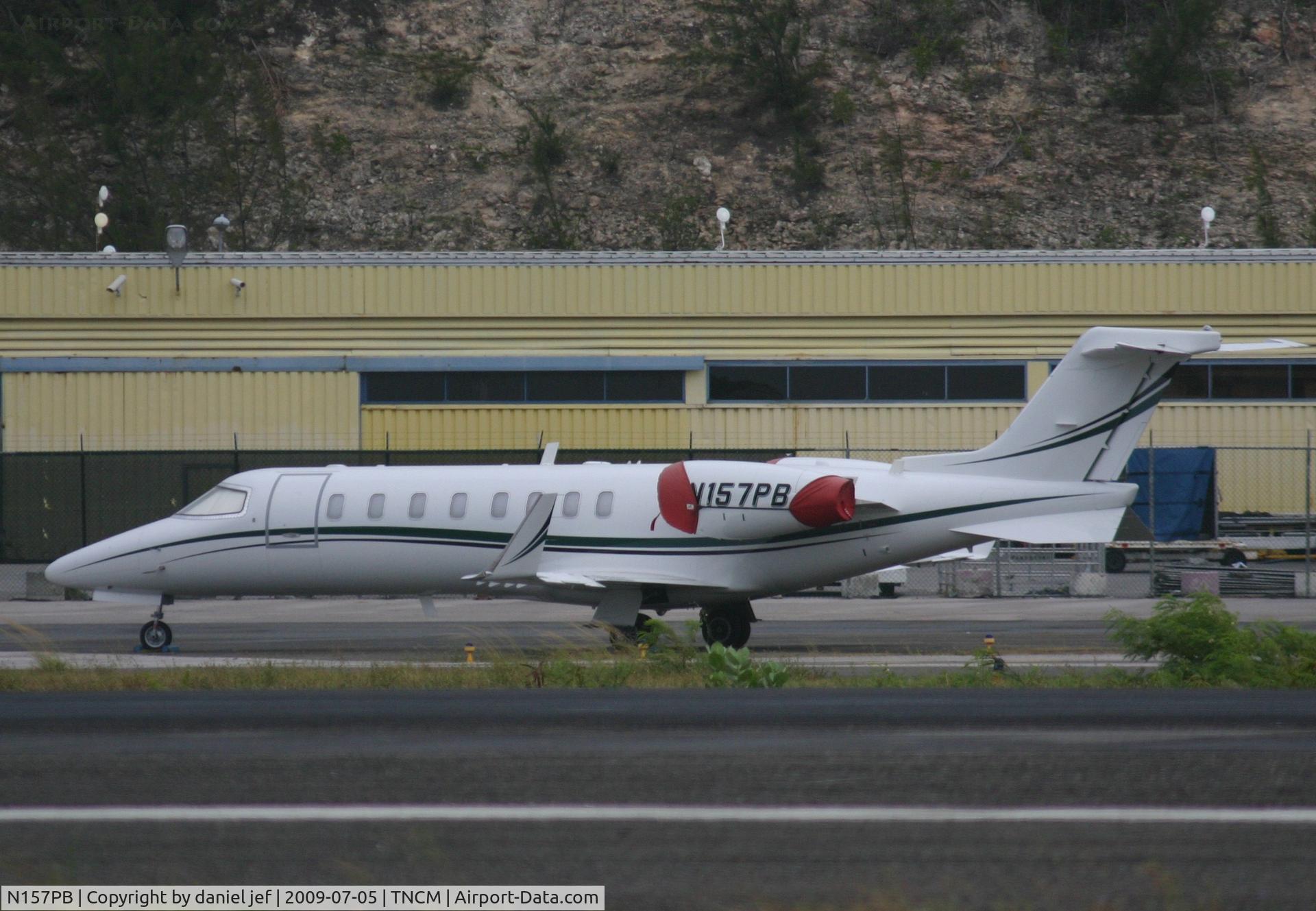 N157PB, 1998 Learjet 45 C/N 030, park at the cargo ramp
