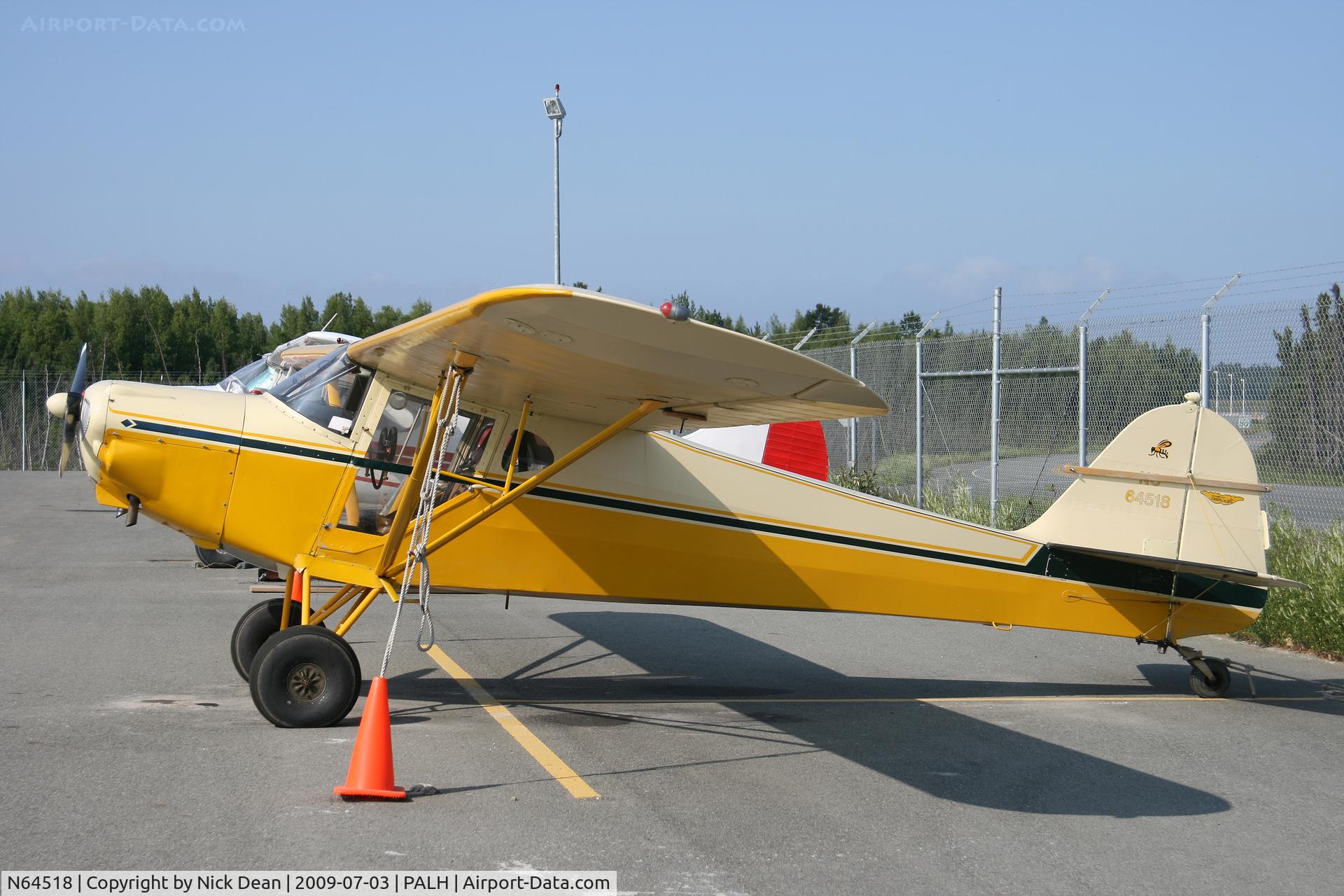 N64518, 1946 Taylorcraft BC12-D C/N 6913, PALH