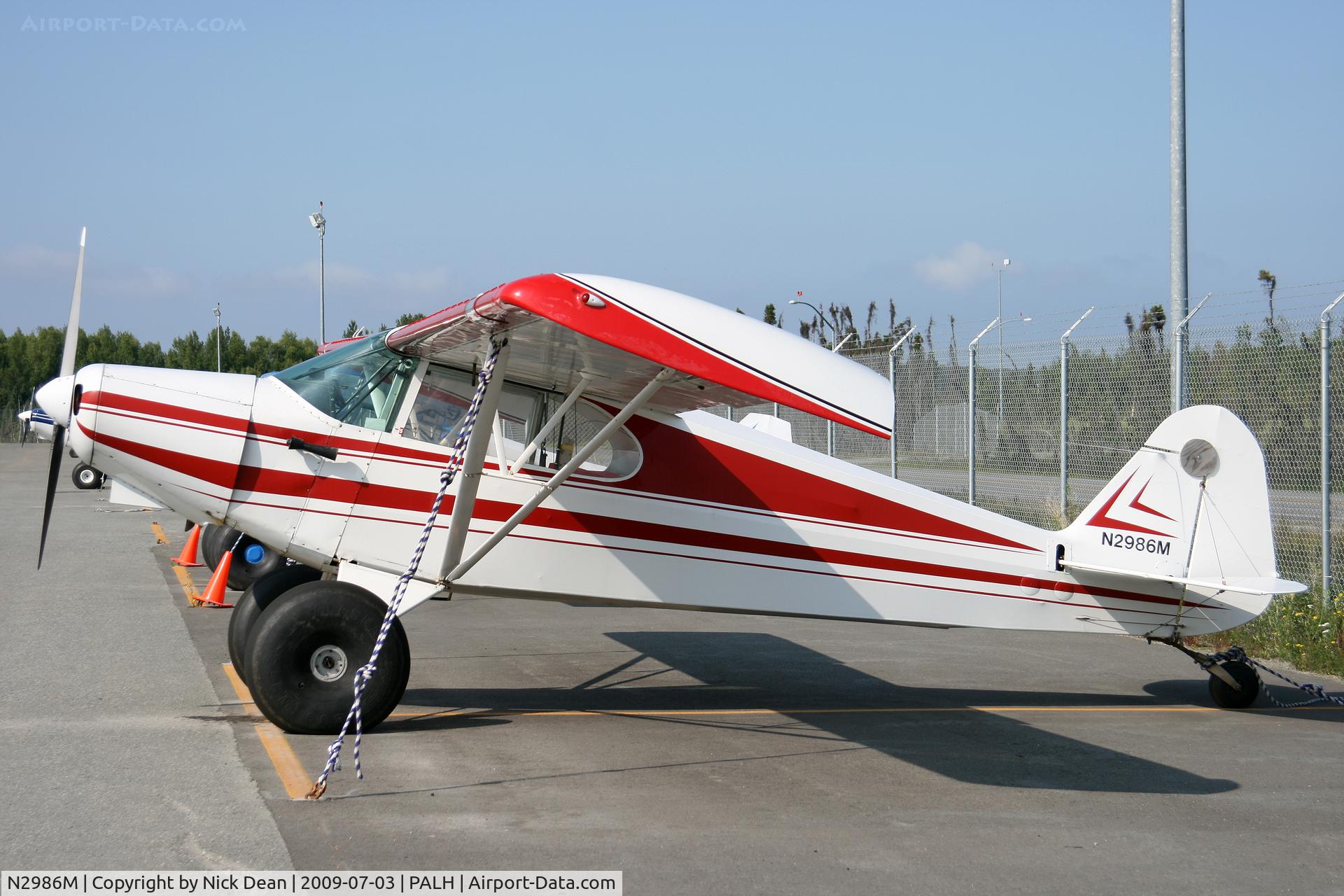 N2986M, 1946 Piper PA-12 Super Cruiser C/N 12-1371, PALH
