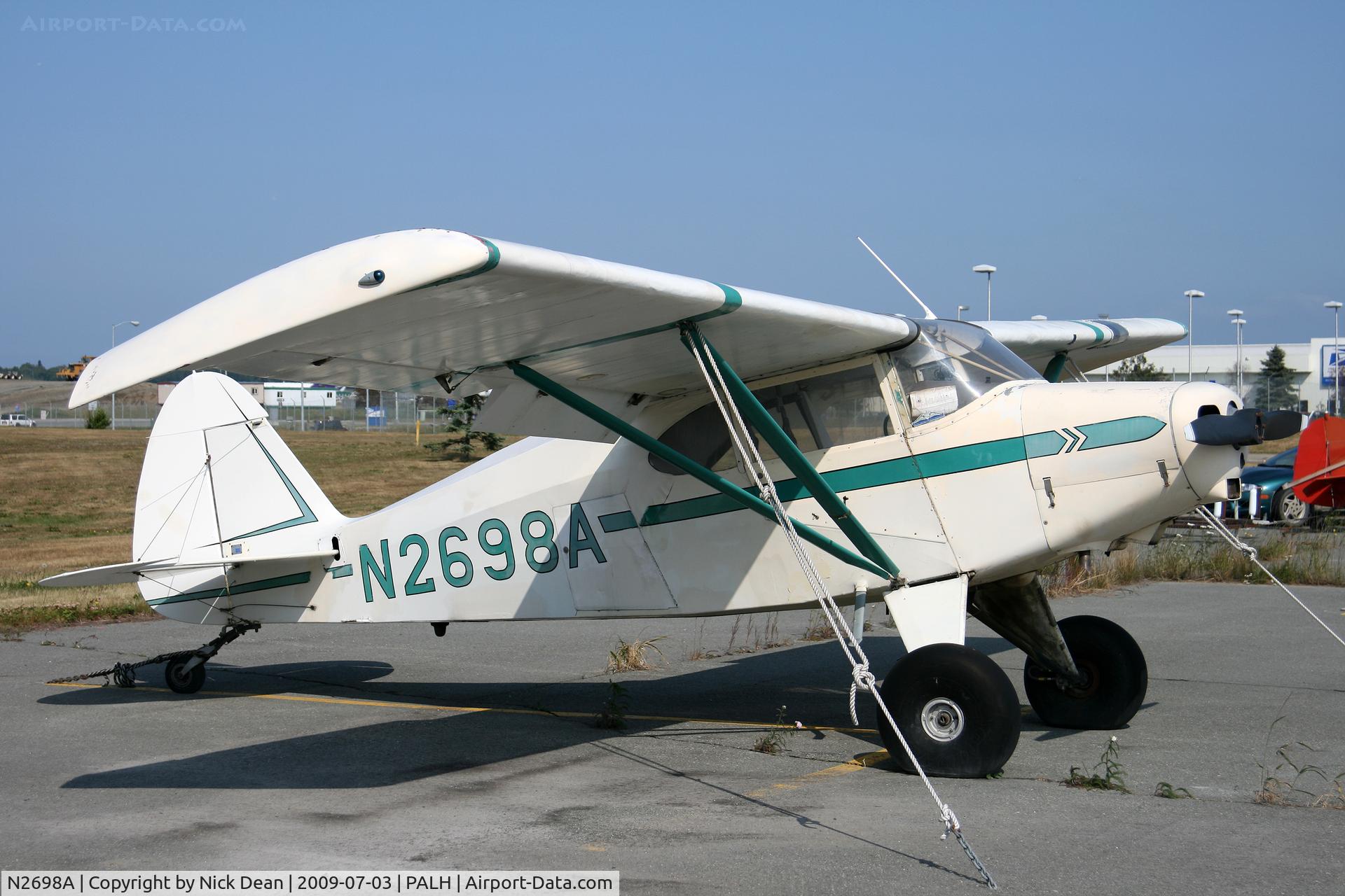 N2698A, 1953 Piper PA-20-135 Pacer C/N 20-953, PALH