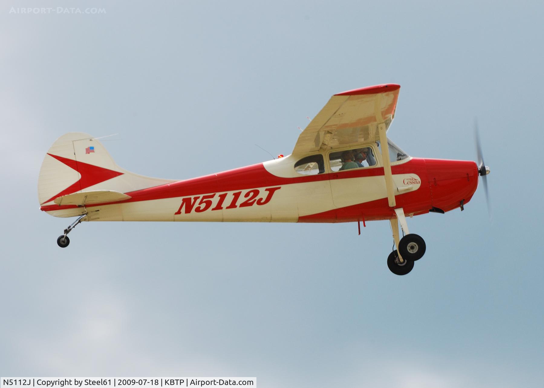 N5112J, 1952 Cessna 170B C/N 20356, Taking off