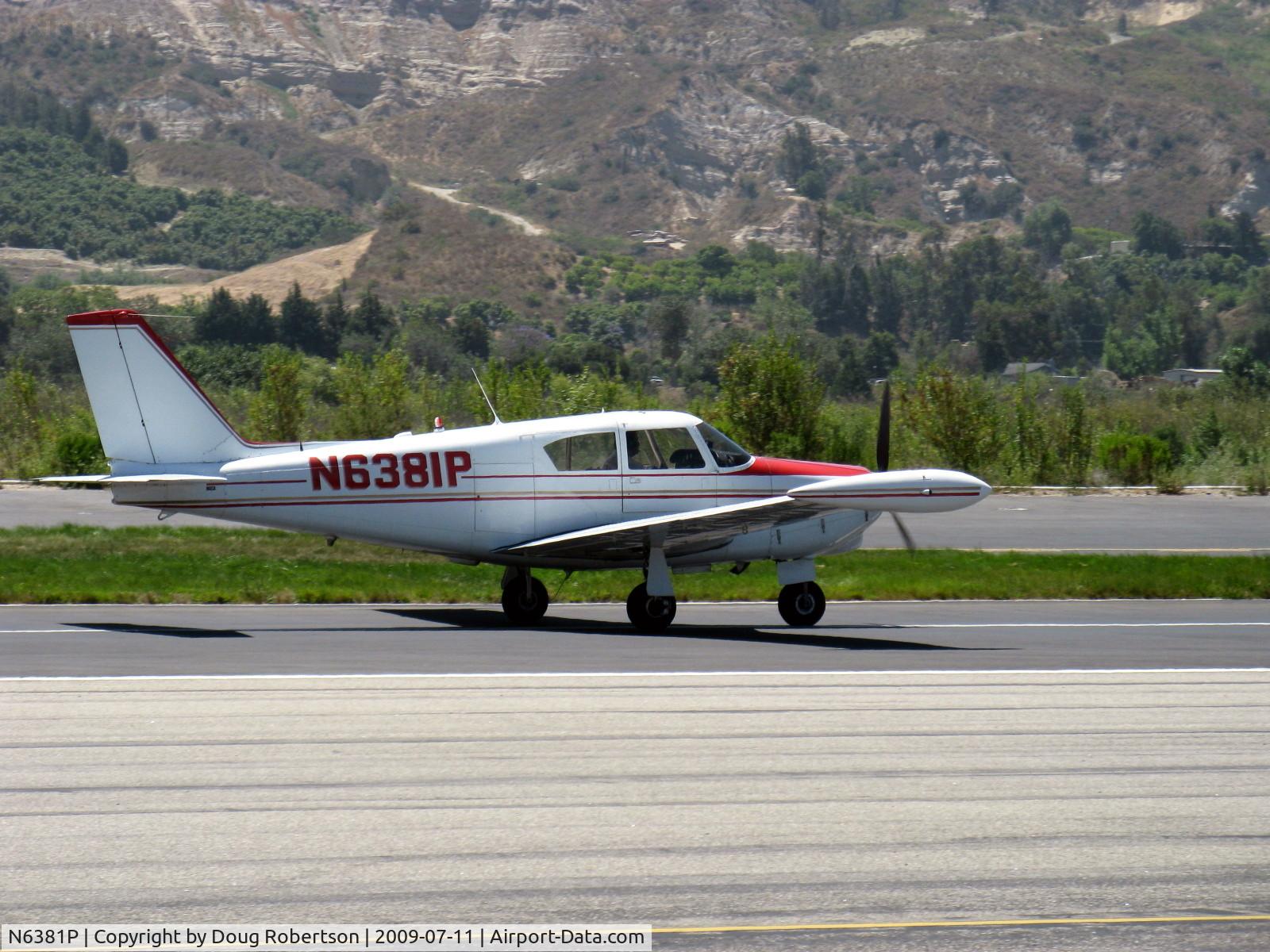 N6381P, 1959 Piper PA-24-250 Comanche C/N 24-1491, 1959 Piper PA-24-250 COMANCHE, Lycoming O-540-A1A5 250 Hp, landing roll Rwy 22