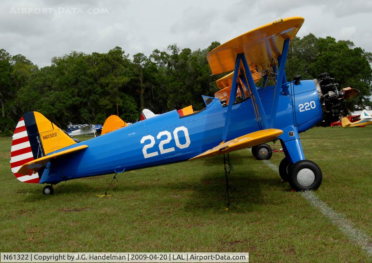 N61322, 1941 Boeing A75N1(PT17) C/N 75-1635, at Lakeland Linder