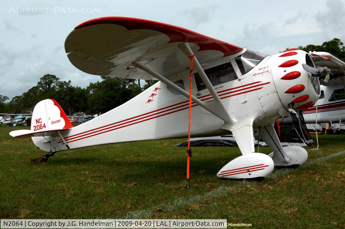 N2064, 1937 Monocoupe 110 Special C/N A748, at Lakeland Linder