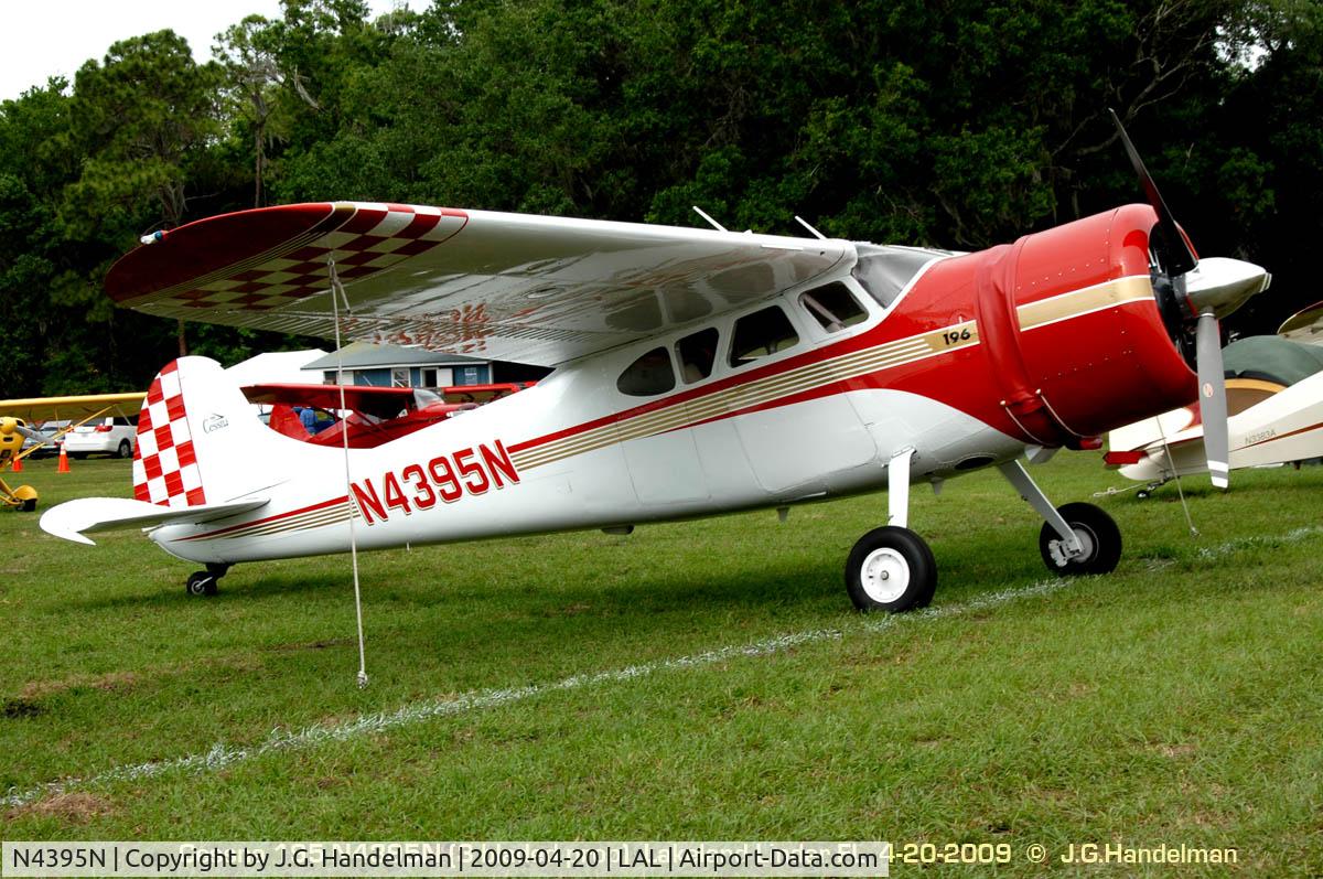 N4395N, 1947 Cessna 195 C/N 7010, Note long nose, P&W R-985 engine