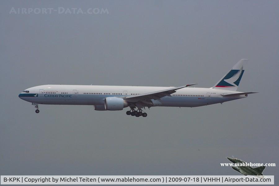 B-KPK, 2009 Boeing 777-367/ER C/N 36158, Cathay Pacific