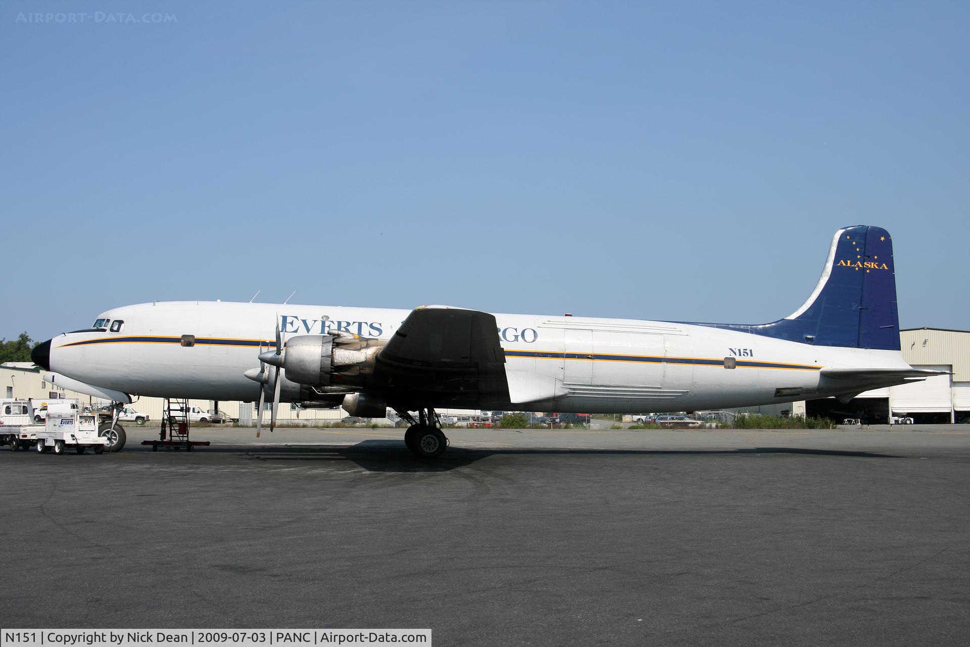 N151, 1958 Douglas DC-6B C/N 45496, PANC
