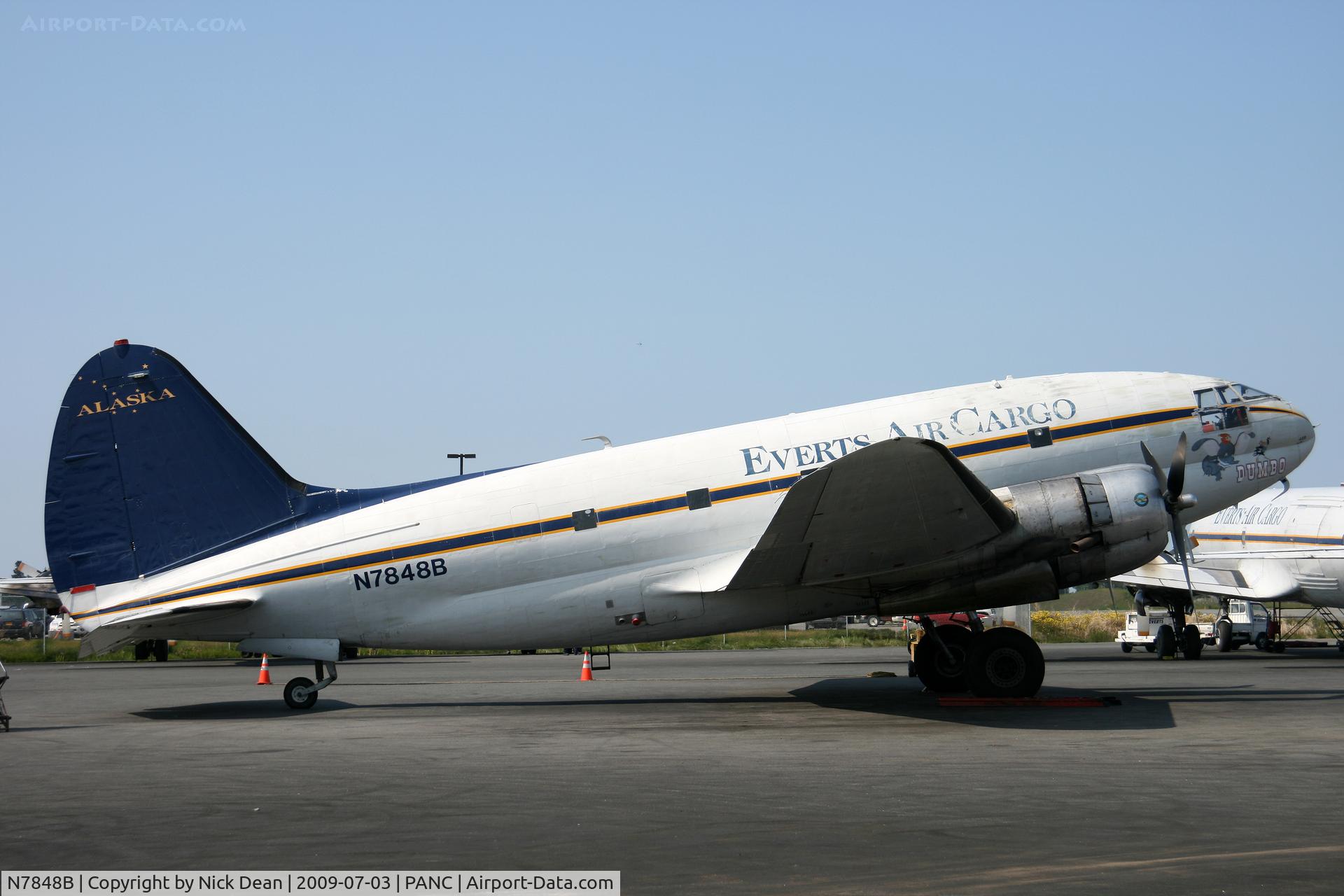 N7848B, 1942 Curtiss C-46R Commando C/N 273, PANC