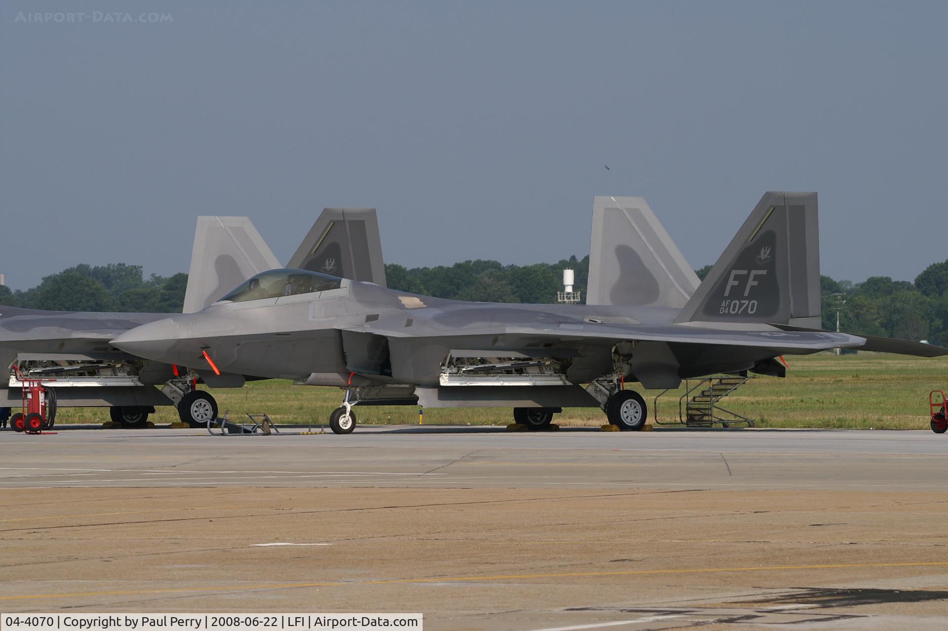04-4070, Lockheed Martin F-22A Raptor C/N 4070, Patiently waiting...