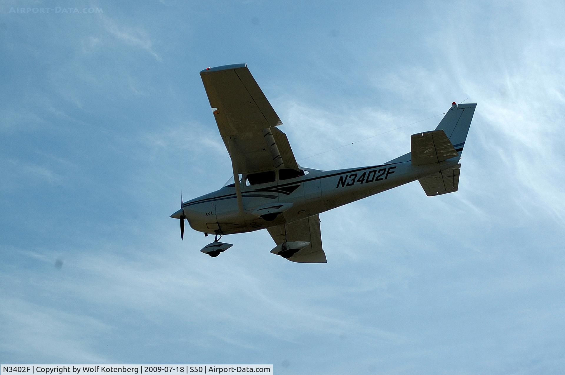 N3402F, 1966 Cessna 182J Skylane C/N 18257402, on final