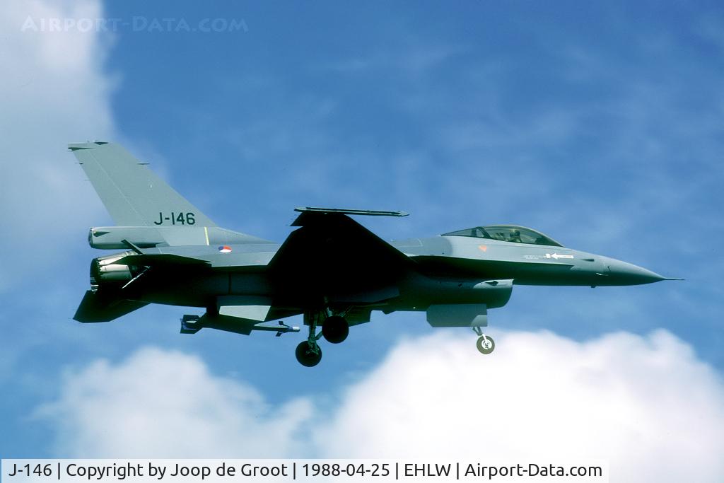 J-146, 1985 Fokker F-16AM Fighting Falcon C/N 6D-136, This picture was taken during one of the Fokker test flights, before delivery to the NLAF.