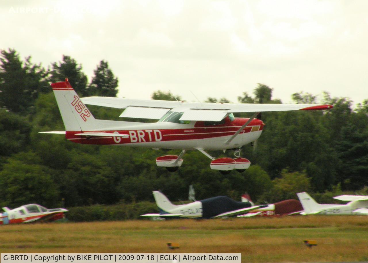 G-BRTD, 1977 Cessna 152 C/N 152-80023, CLIMBING OUT FROM RWY 25 AFTER A TOUCH AND GO