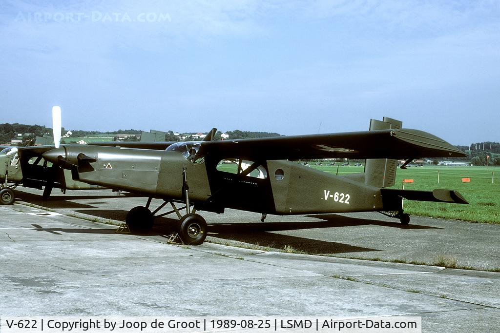 V-622, Pilatus PC-6/B2-H2M Turbo Porter C/N 648, One of the many aircraft on the AMEF89 flightline.