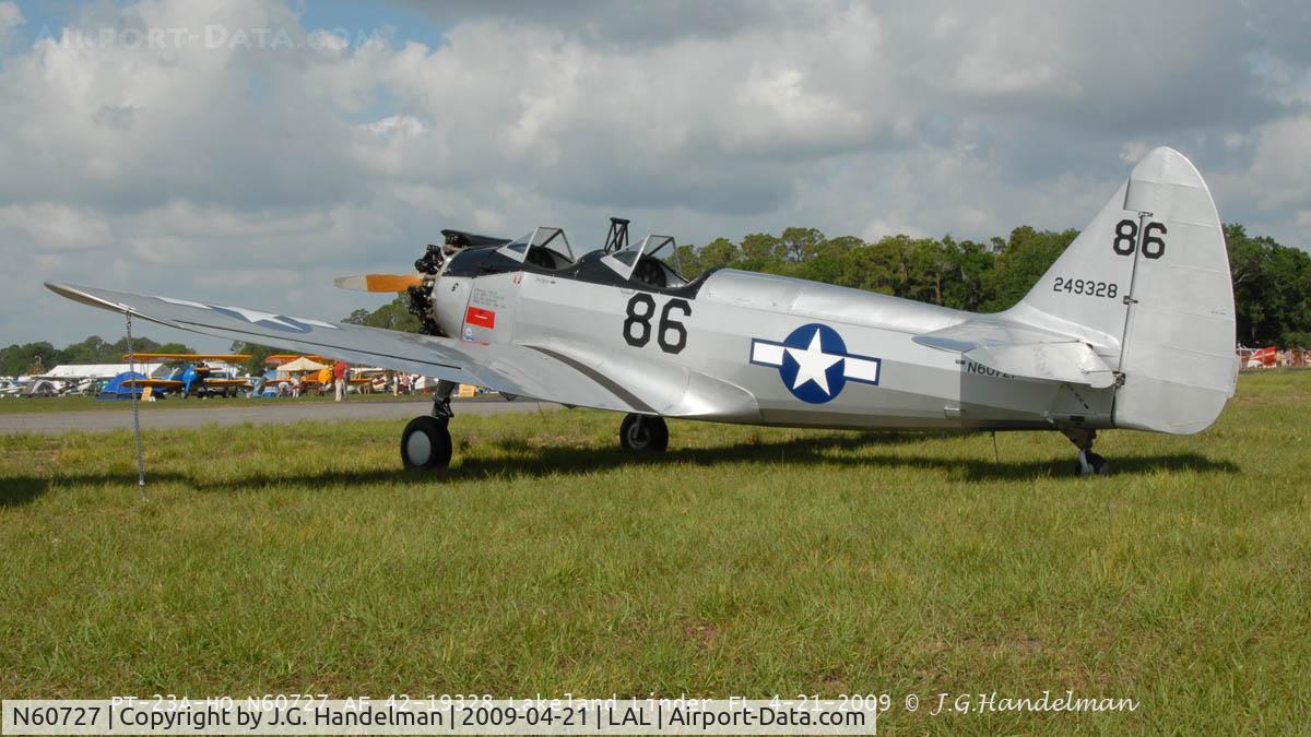 N60727, 1943 Fairchild (Howard) PT-23A Cornell (M-62C) C/N 352HO, at Sun N' Fun
