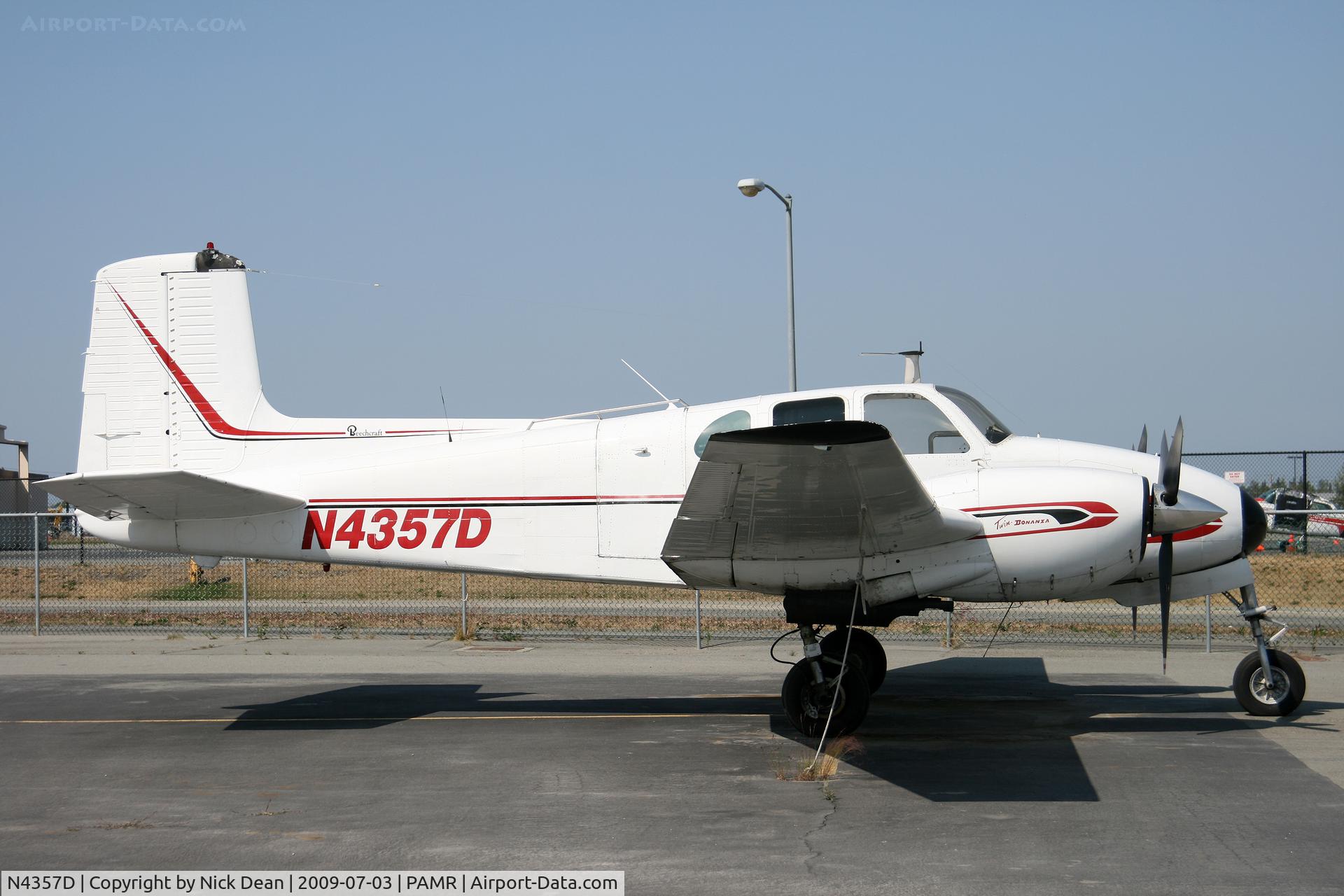N4357D, 1956 Beech D50 Twin Bonanza C/N DH-122, PAMR