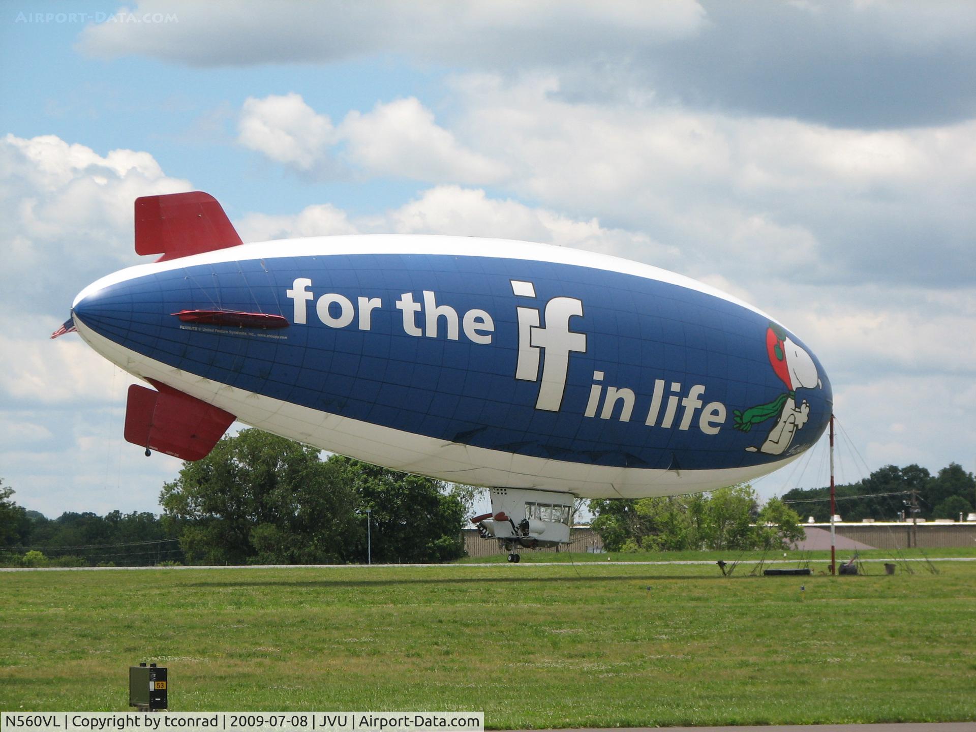 N560VL, 1991 American Blimp Corp A60R C/N 005, N650LV at Queen City