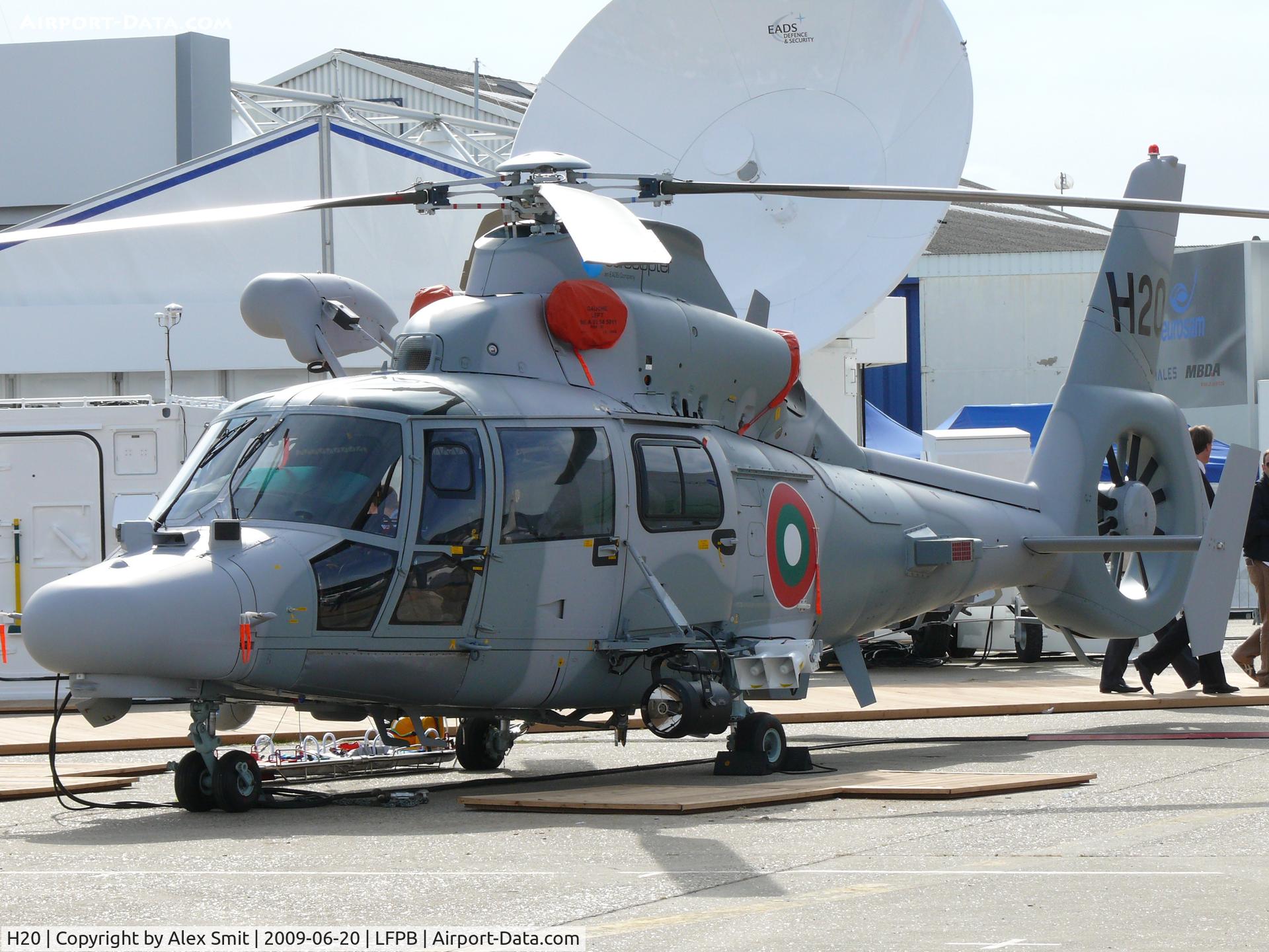 H20, 2009 Eurocopter AS-565MB Panther C/N 6849, Eurocopter EC565 Panther of the Bulgarian Navy unregistered with shownumber H20