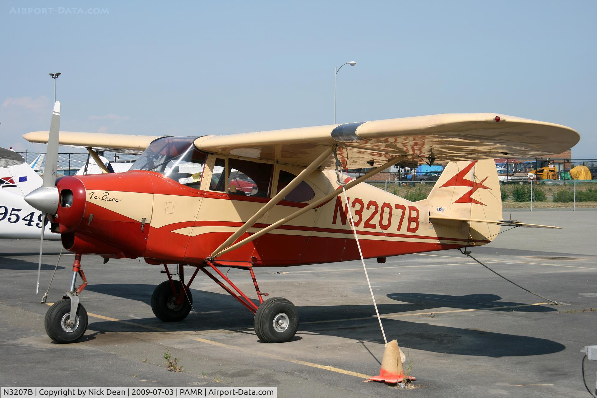 N3207B, 1953 Piper PA-22-135 Tri-Pacer C/N 22-2034, PAMR