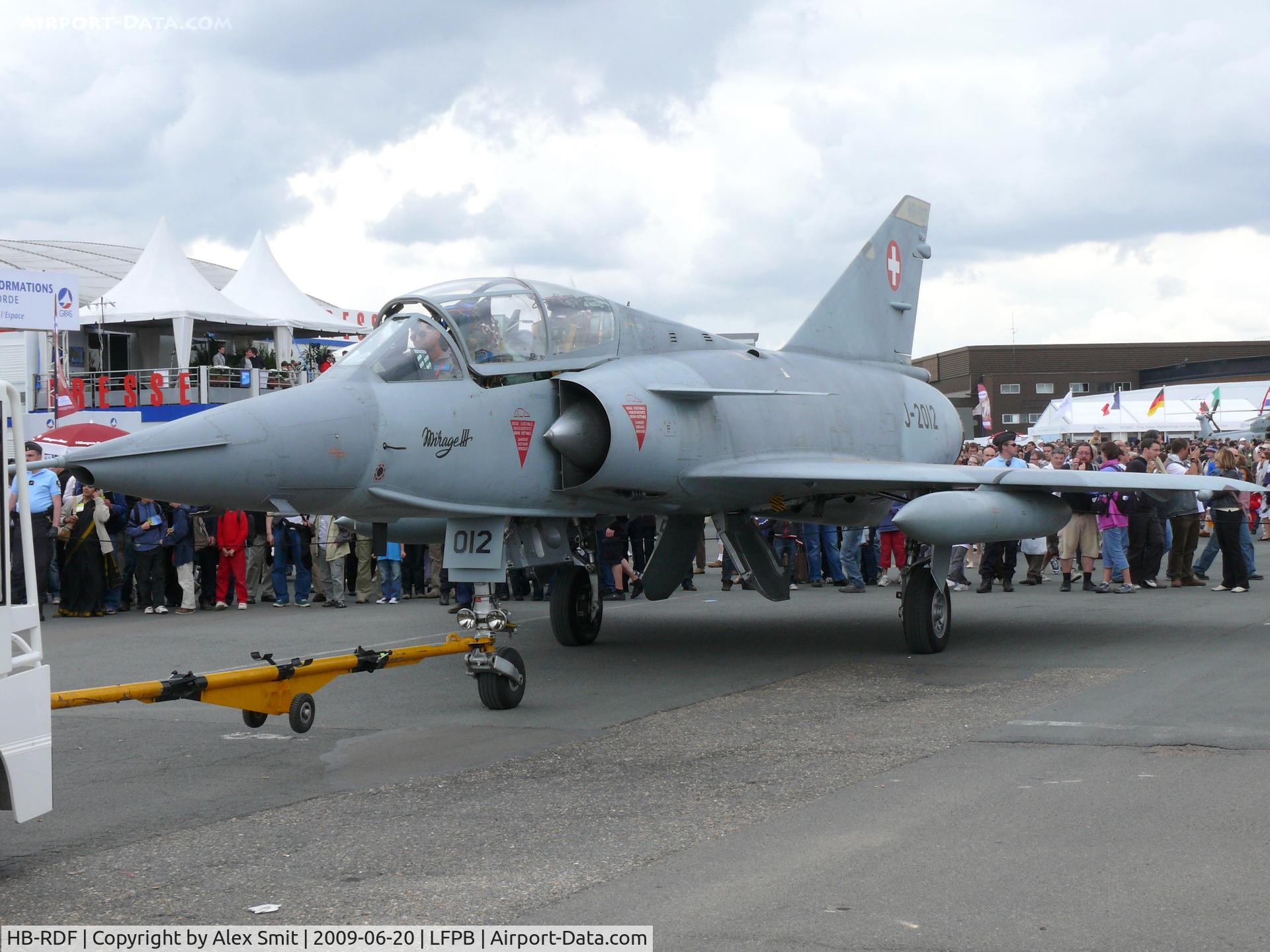 HB-RDF, 1982 Dassault Mirage IIIDS C/N 101/228F, Dassault Mirage III DS HB-RDS Musée de l'Aviation Militaire de Payerne painted as J-2012 Swiss Air Force
