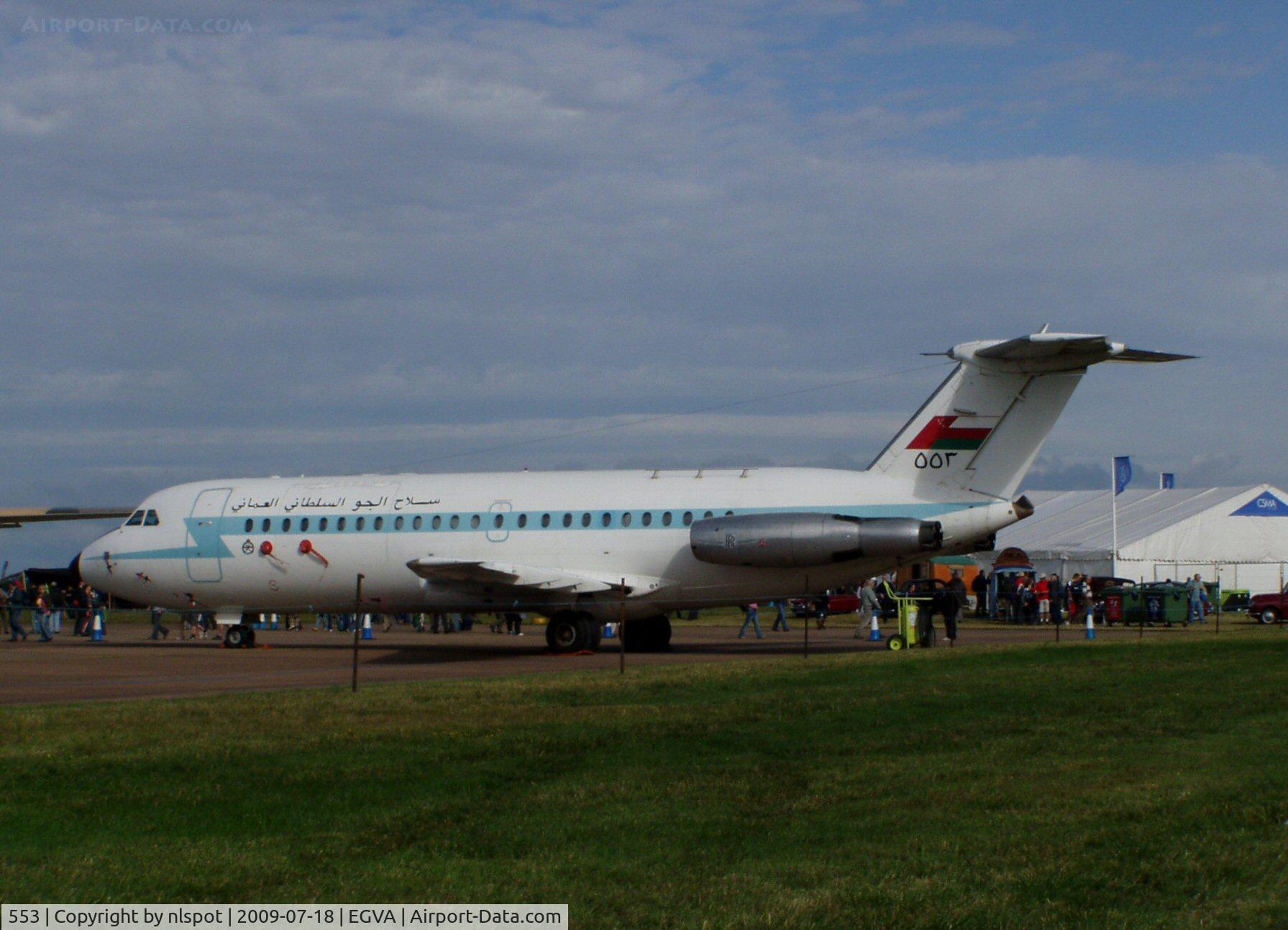 553, 1975 BAC 111-485GD One-Eleven C/N BAC.251, The last Oman Airforce bac1-11 in service.