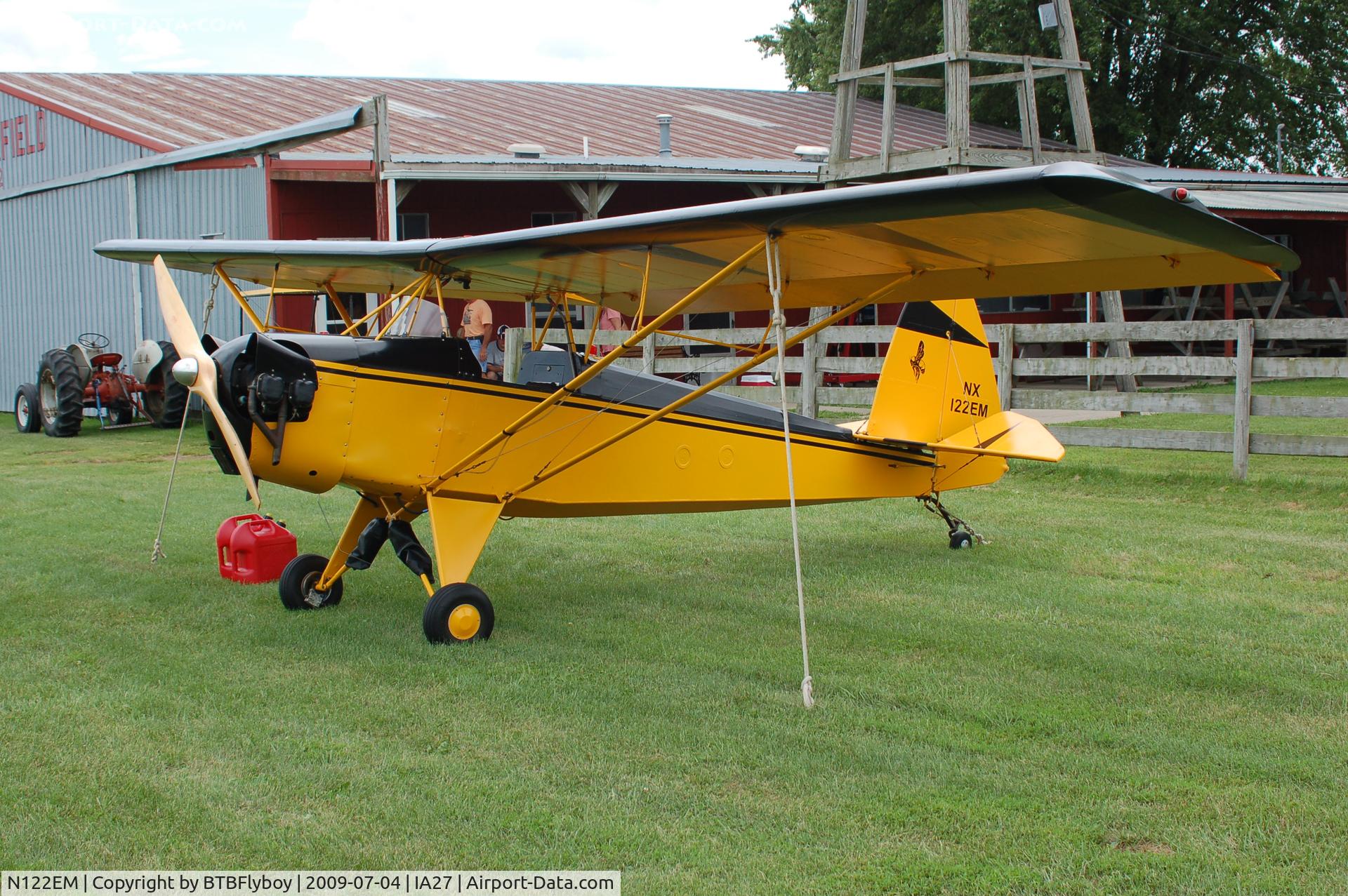 N122EM, 1990 Pober P-9 Pixie C/N 1, Pober Pixie at Antique Airfield during the 3rd Annual Antique Homebuilt Fly-in July 4th, 2009