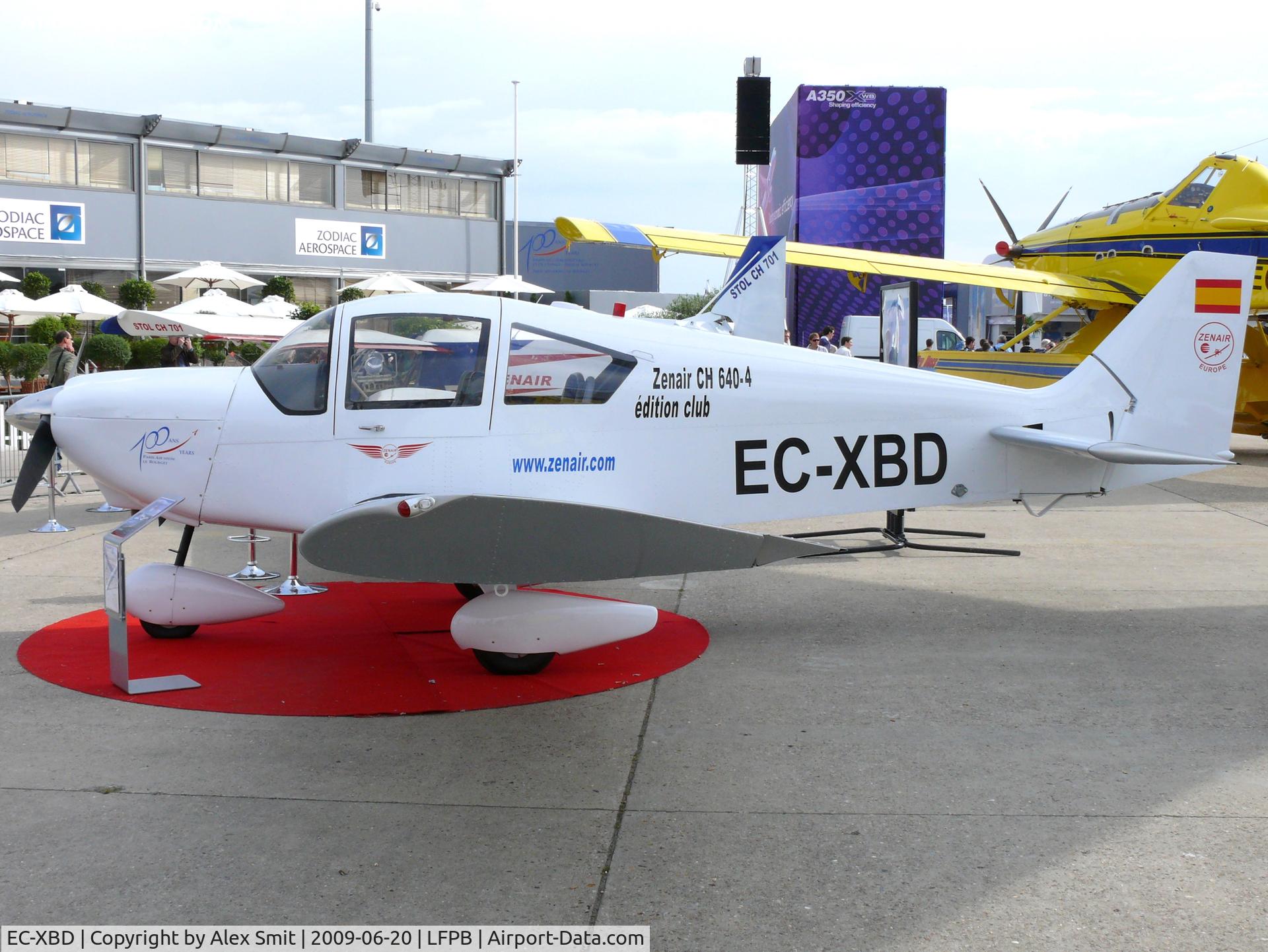 EC-XBD, 2009 Zenair CH-640-4 Club C/N Not found EC-XBD, Zenair CH640-4 Edition Club EC-XBD