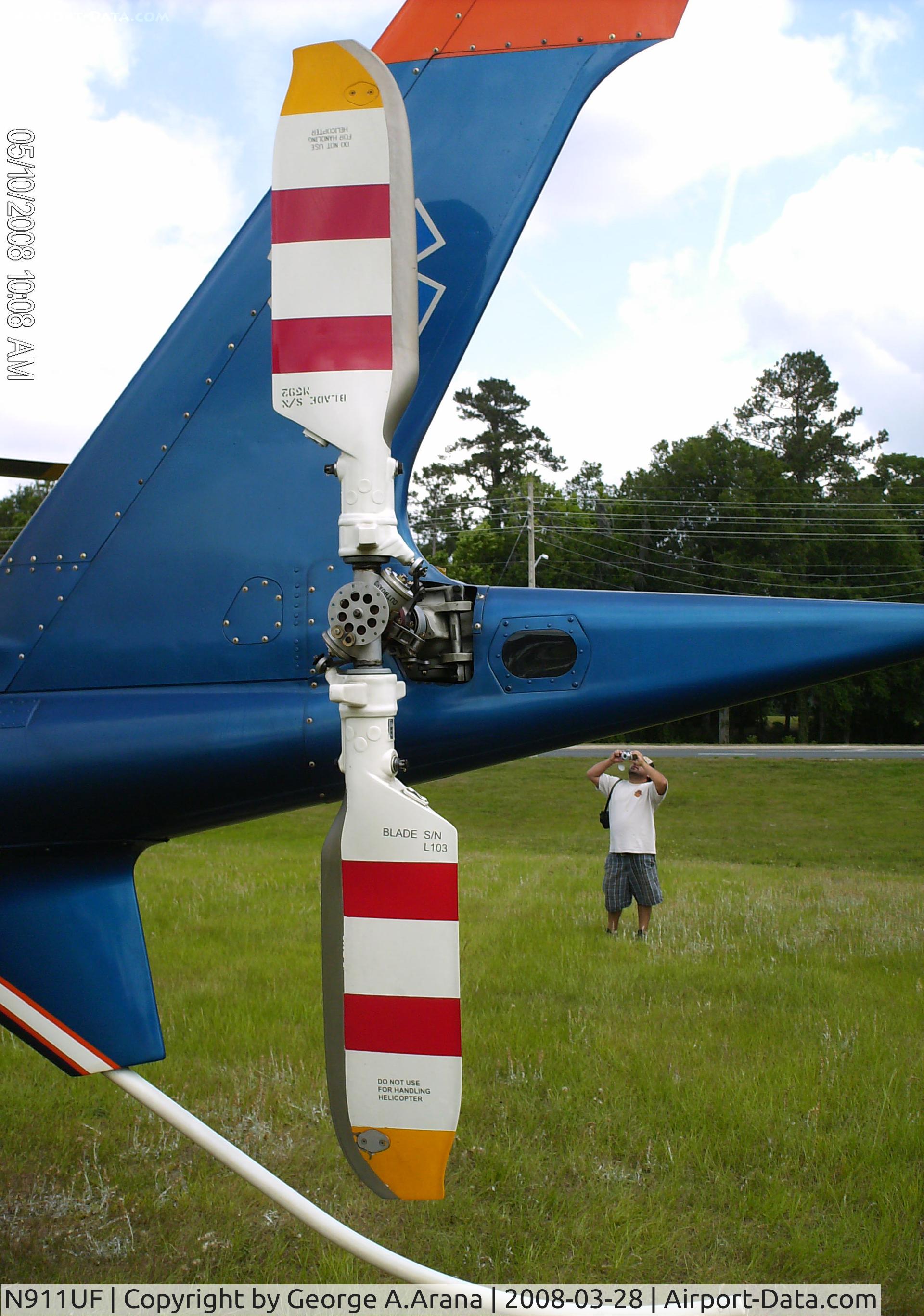 N911UF, 2004 Agusta A-109E C/N 11604, Tail rotor