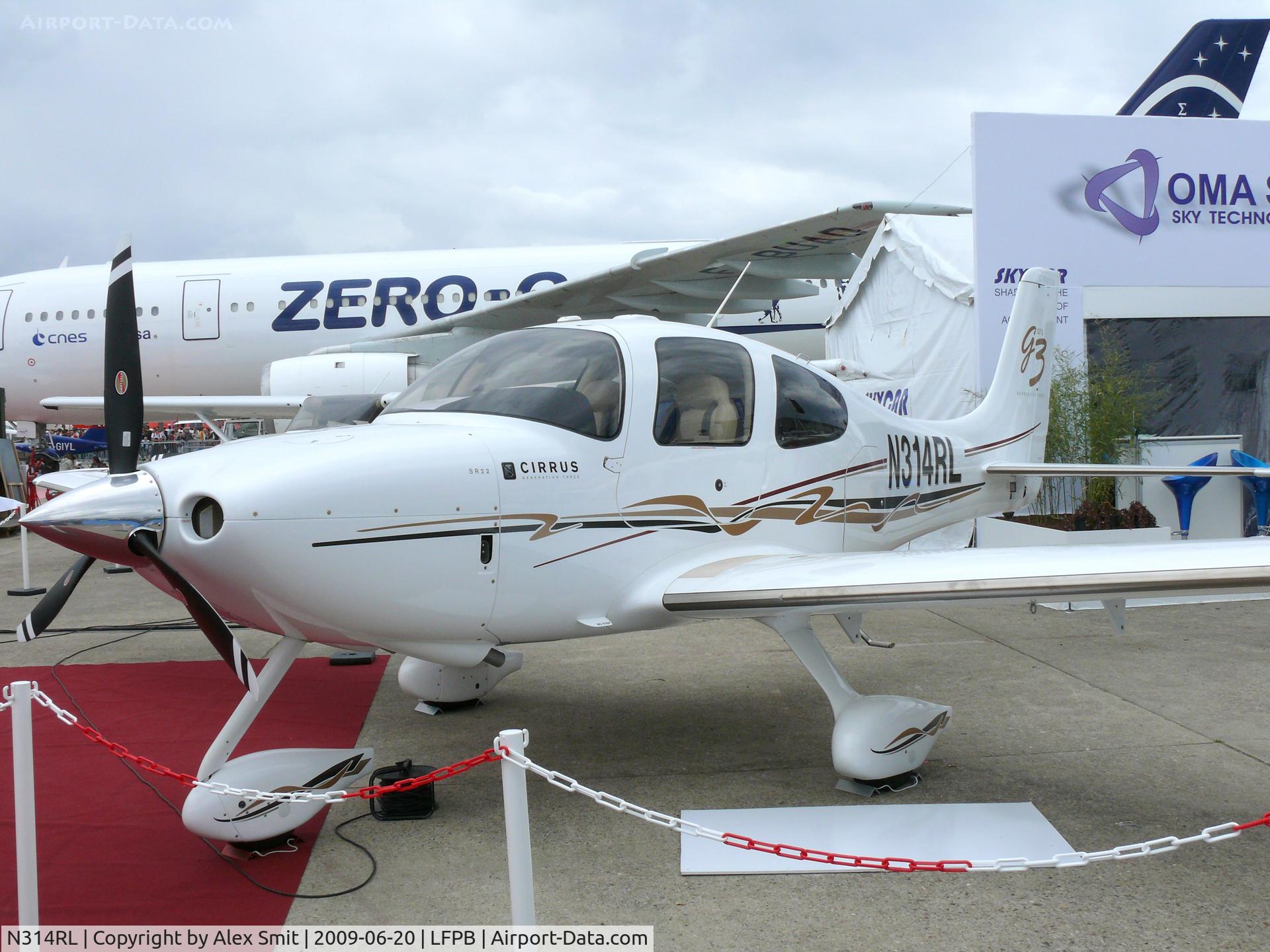 N314RL, 2008 Cirrus SR22 G3 GTS C/N 3083, Cirrus Aviation SR22 G3 N314RL
