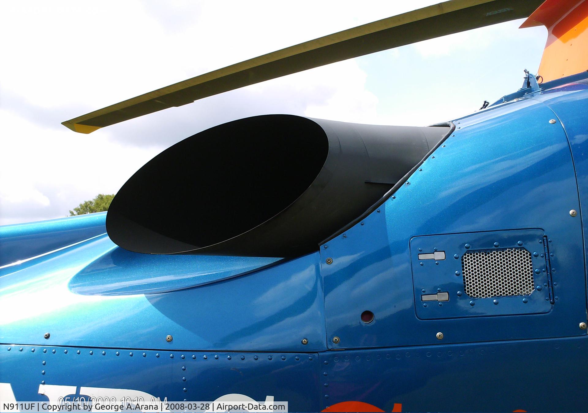N911UF, 2004 Agusta A-109E C/N 11604, Starboard engine exhaust