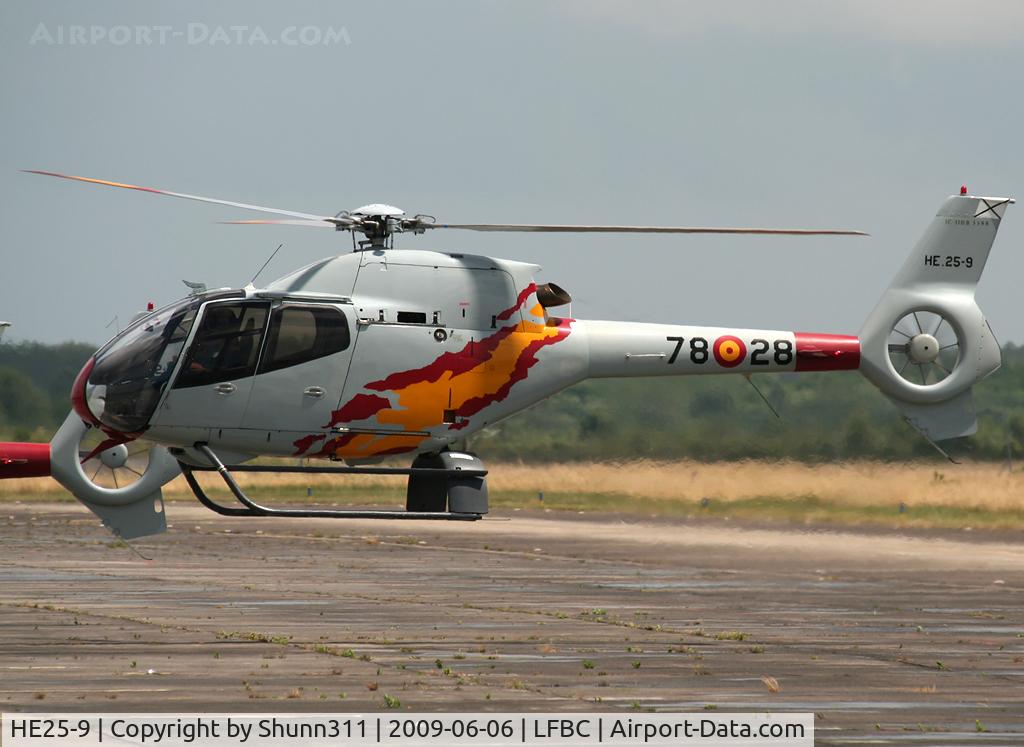 HE25-9, Eurocopter EC-120B Colibri C/N 1198, Used as a demo during LFBC Airshow 2009