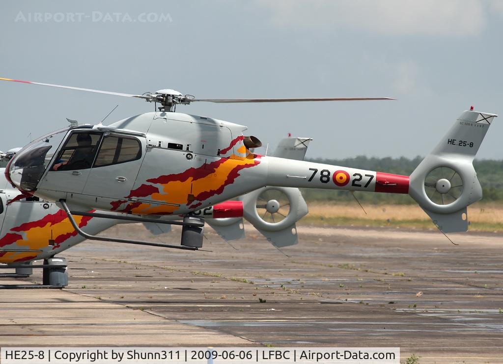 HE25-8, Eurocopter EC-120B Colibri C/N 1197, Used as a demo during LFBC Airshow 2009