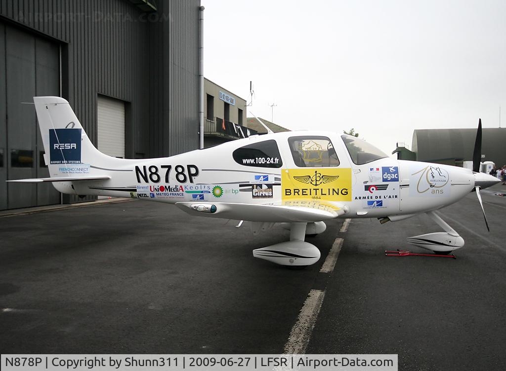 N878P, 2005 Cirrus SR22 GTS C/N 1488, Displayed during last LFSR Airshow...