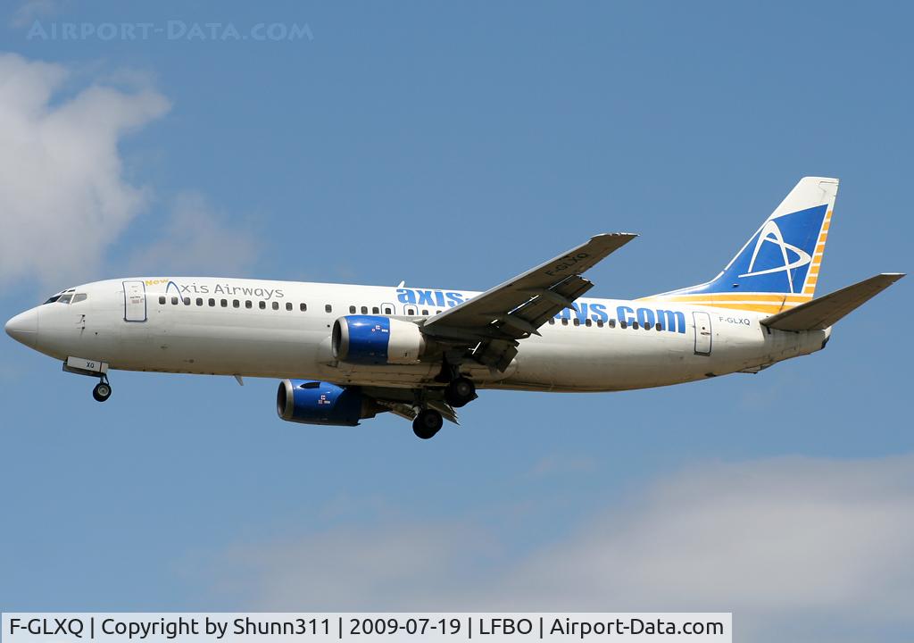 F-GLXQ, 1990 Boeing 737-4Y0 C/N 24688, Landing rwy 32L