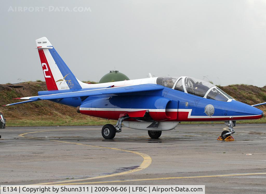 E134, Dassault-Dornier Alpha Jet E C/N E134, Used as a demo during LFBC Airshow 2009... New logo on tail