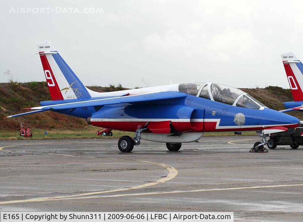 E165, Dassault-Dornier Alpha Jet E C/N E165, Used as a demo during LFBC Airshow 2009... New logo on tail
