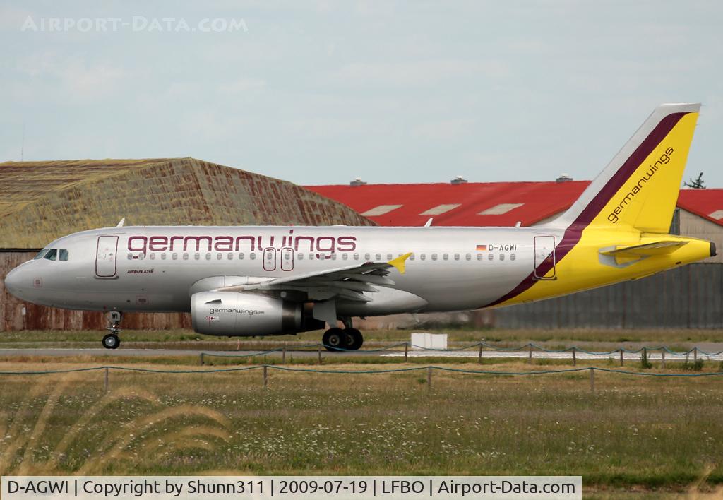 D-AGWI, 2008 Airbus A319-132 C/N 3358, Ready for take off rwy 32R