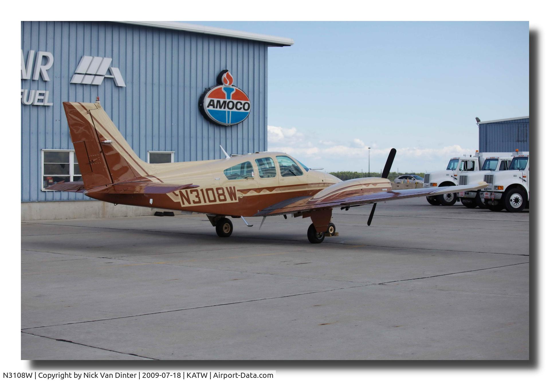 N3108W, 1974 Beech 95-B55 (T42A) Baron C/N TC-1702, On the Ramp
