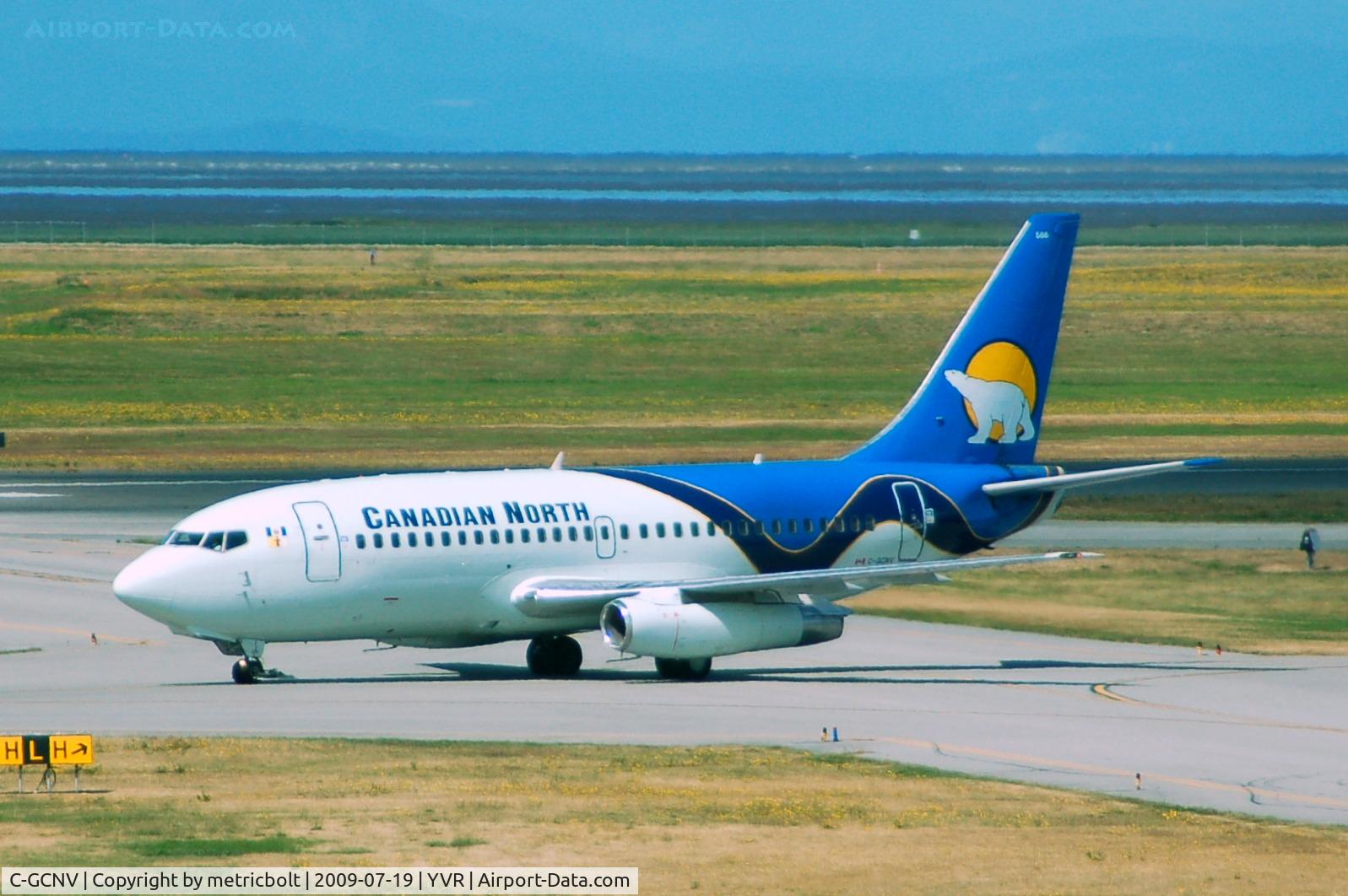 C-GCNV, 1983 Boeing 737-232 C/N 23074, arrival at YVR