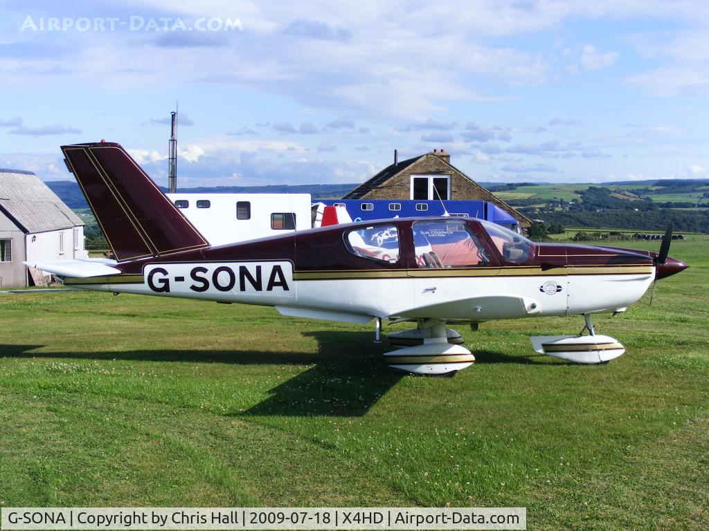 G-SONA, 1980 Socata TB-10 Tobago C/N 151, at Crosland Moor Airfield