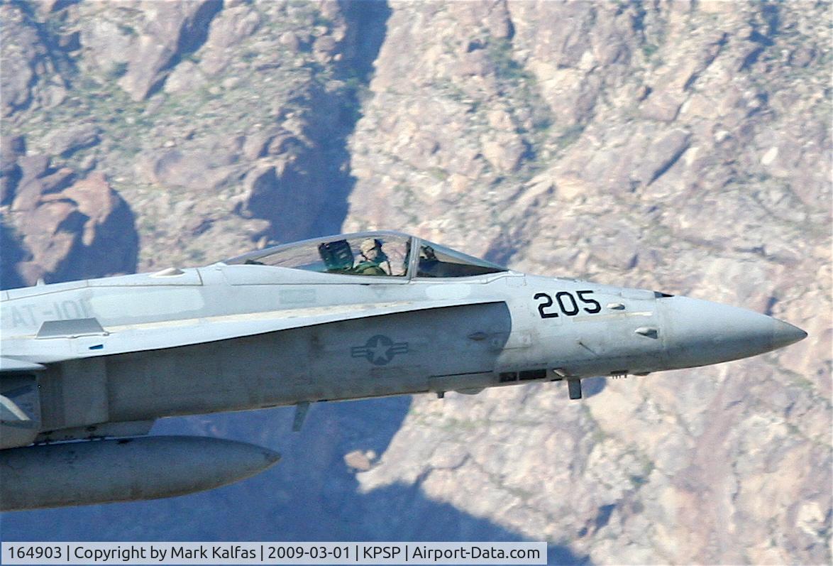 164903, McDonnell Douglas F/A-18C Hornet C/N 1235/C362, F-18C 164903/SH-205 departing KPSP...