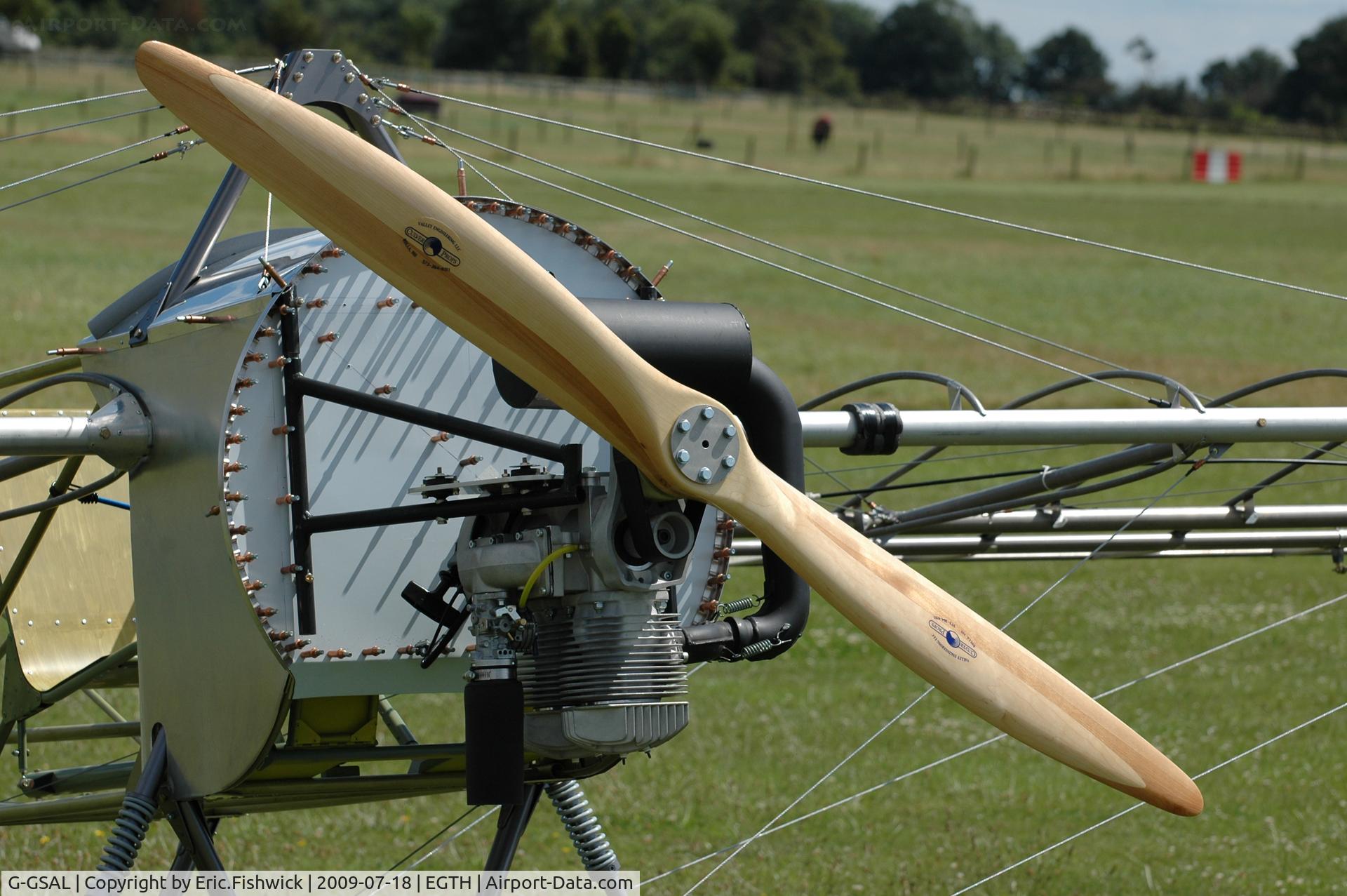G-GSAL, 2008 Fokker EIII Replica C/N GS-101, G-GSAL at Shuttleworth Evening Air Display July 09