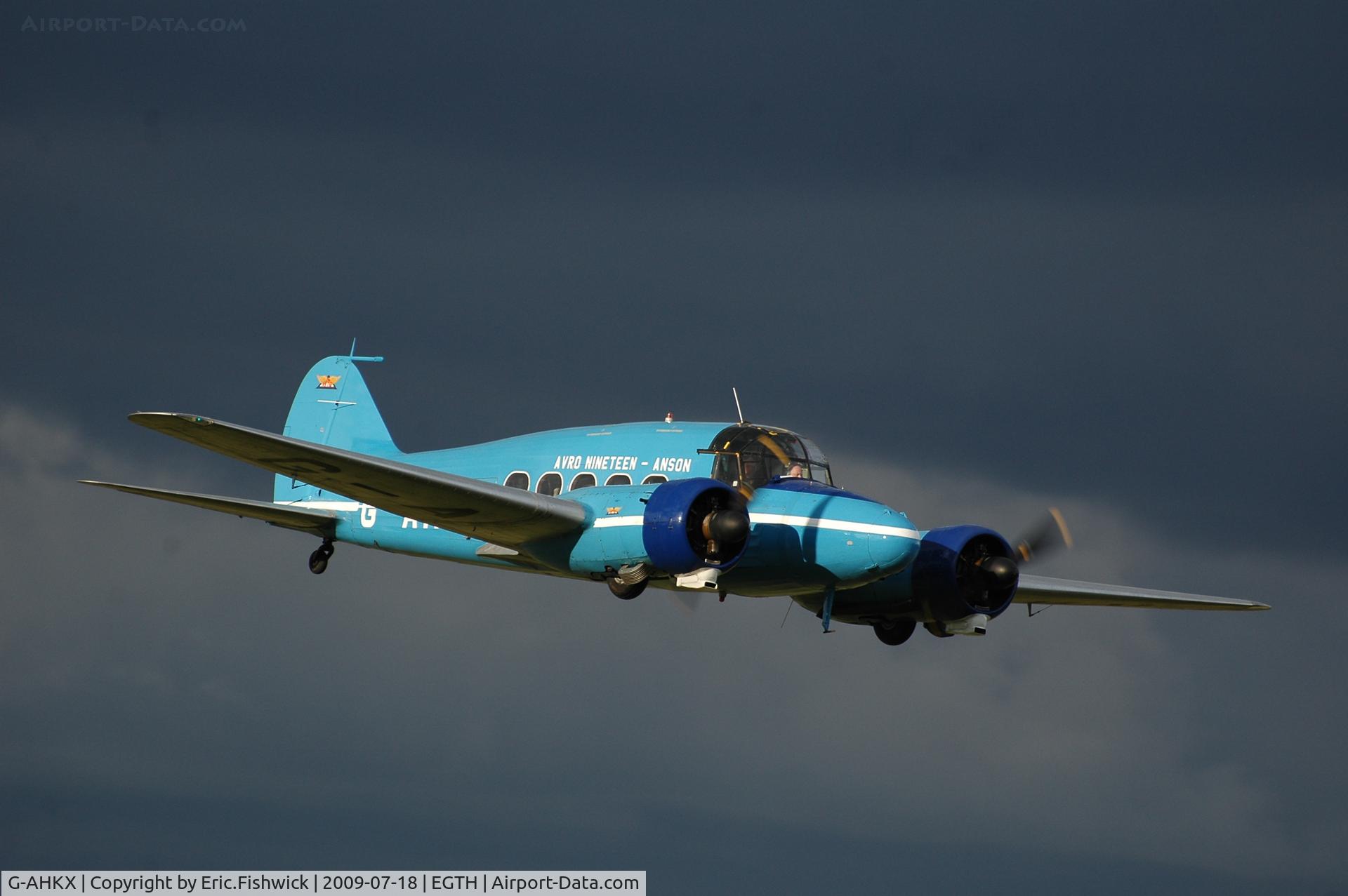 G-AHKX, 1946 Avro 652A Anson C.19 Series 2 C/N 1333, 43. The Anson at Shuttleworth Evening Air Display July 09