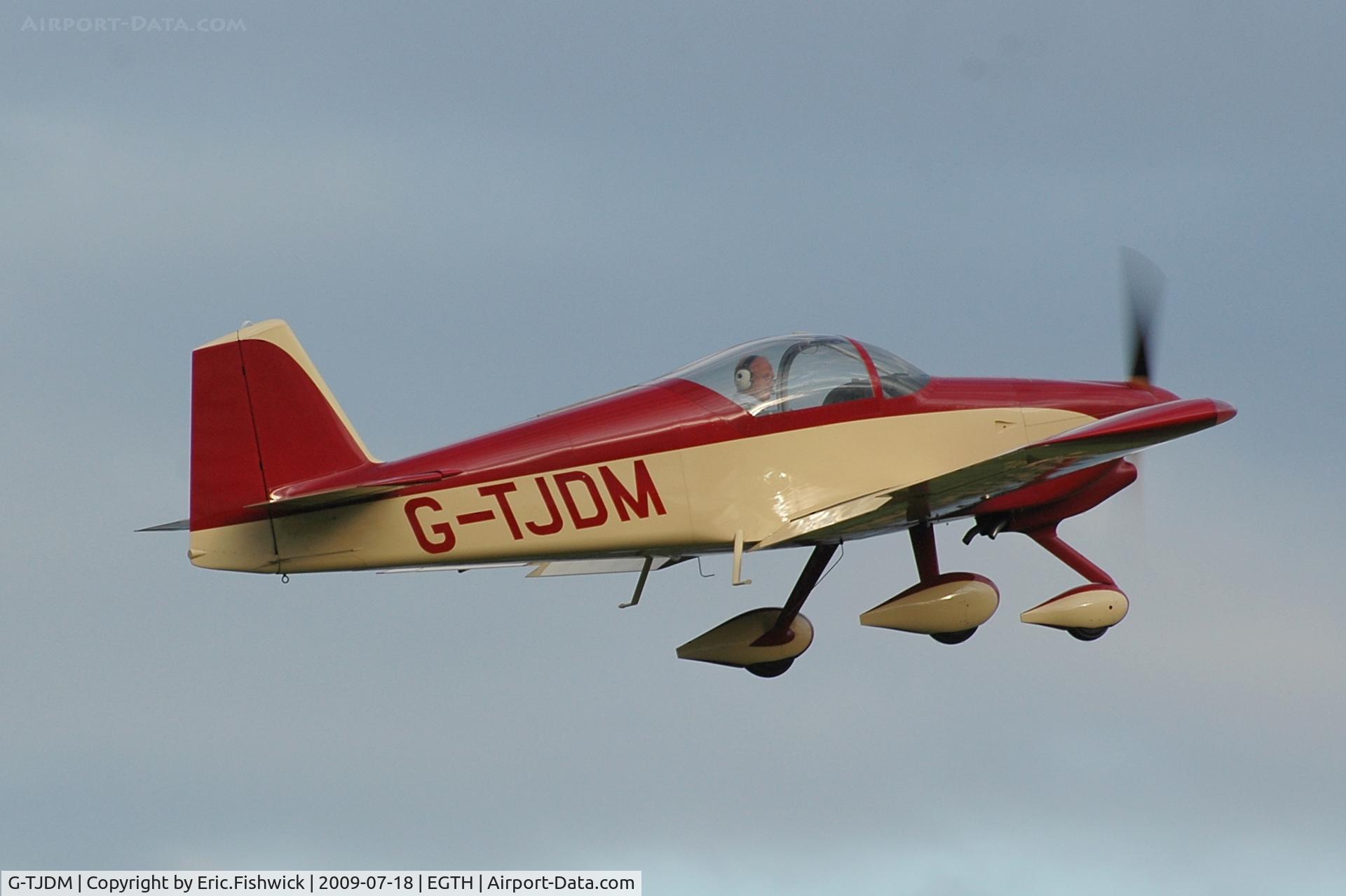 G-TJDM, 2007 Vans RV-6A C/N PFA 181A-13370, G-TJDM departing Shuttleworth Evening Air Display July 09