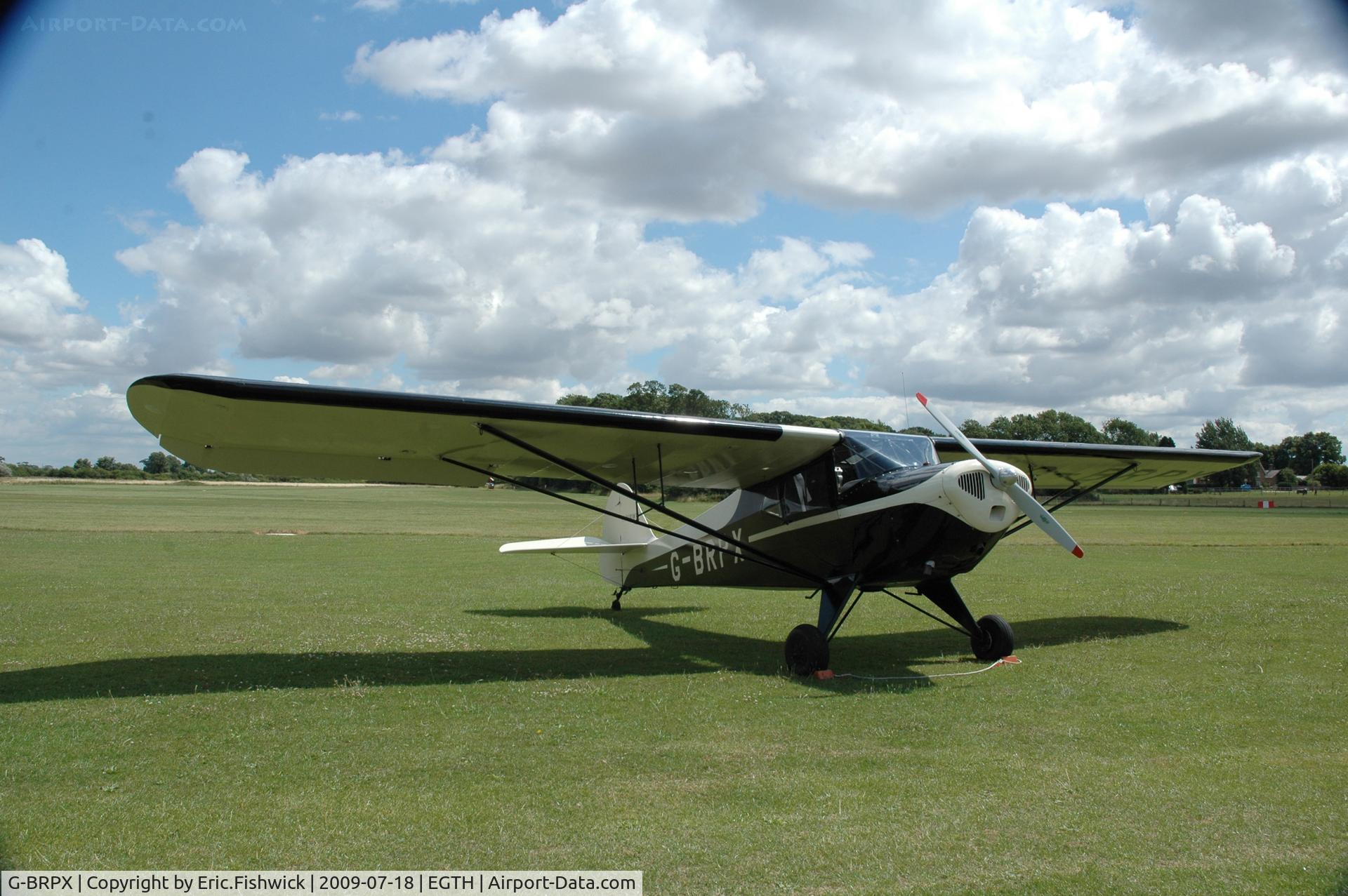 G-BRPX, 1945 Taylorcraft BC-12D Twosome C/N 6462, G-BRPX at Shuttleworth Evening Air Display July 09