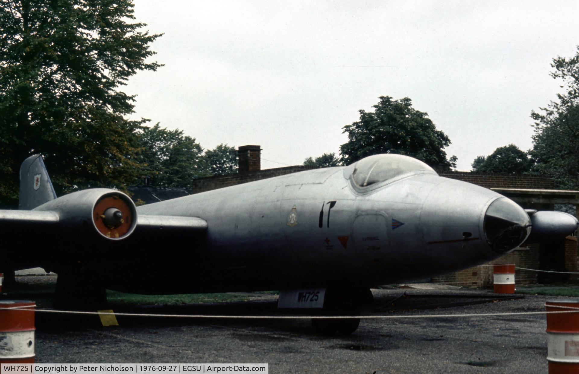 WH725, 1953 English Electric Canberra B.2 C/N EEP71206, Another view of the 50 Squadron Canberra B.2 on display at the Imperial War Museum at Duxford in the Summer of 1976.